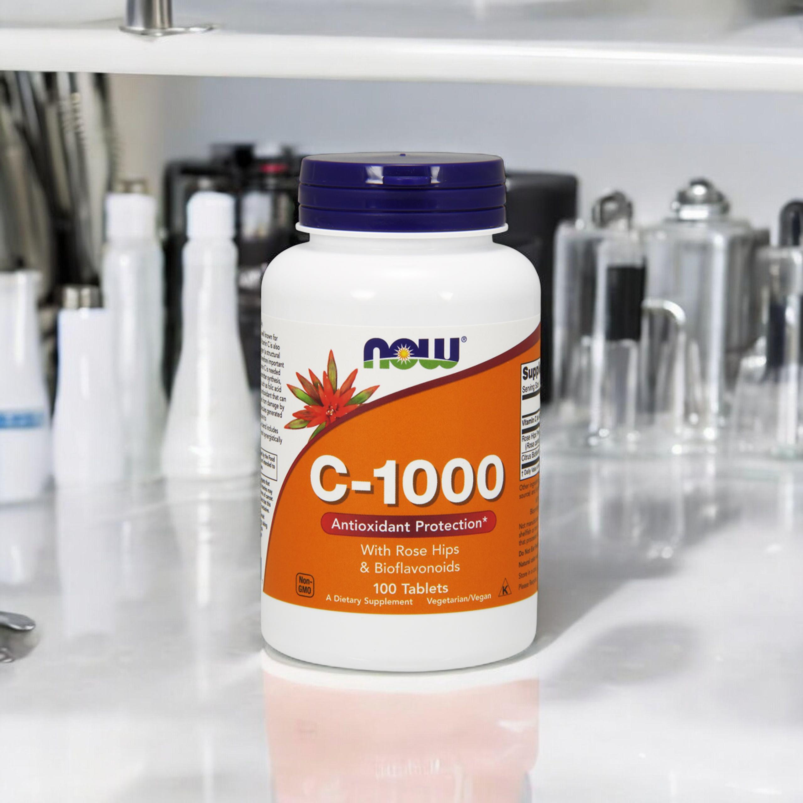 NOW Vitamin C-1000 mit Rose Hips & Bioflavonoids - 100tabs