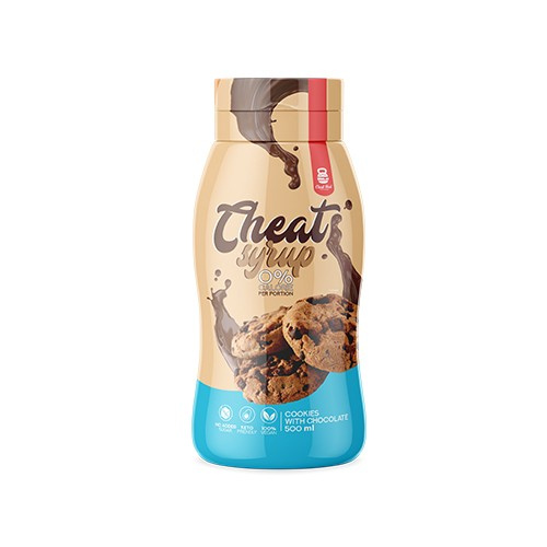 Cheat Meal Nutrition Syrup 0% (Kalorienfreier Syrup) - 500ml - Ciasteczkowy z czekoladą AUSVERKAUF