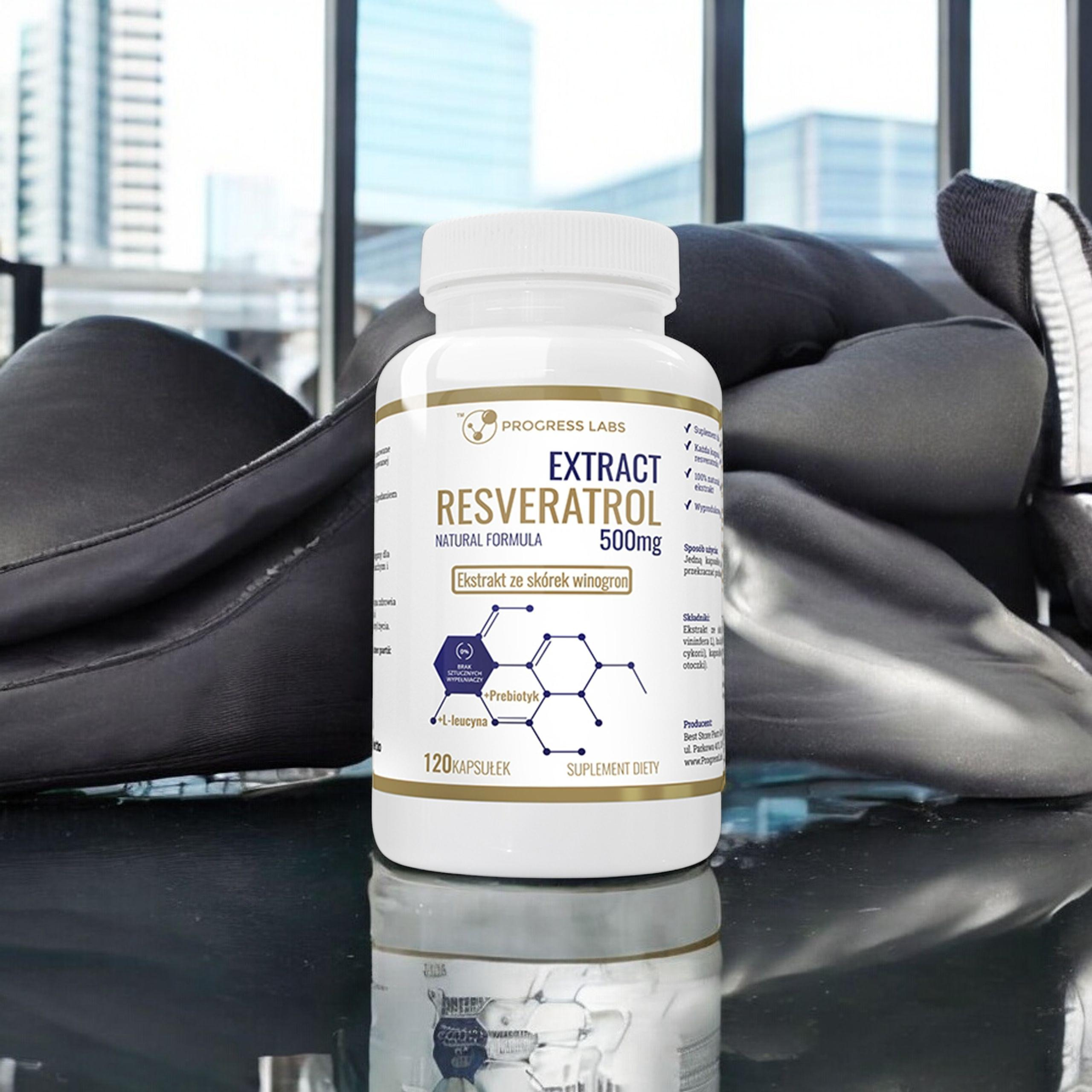 PROGRESS LABS Resveratrol Extract 500mg - 120caps