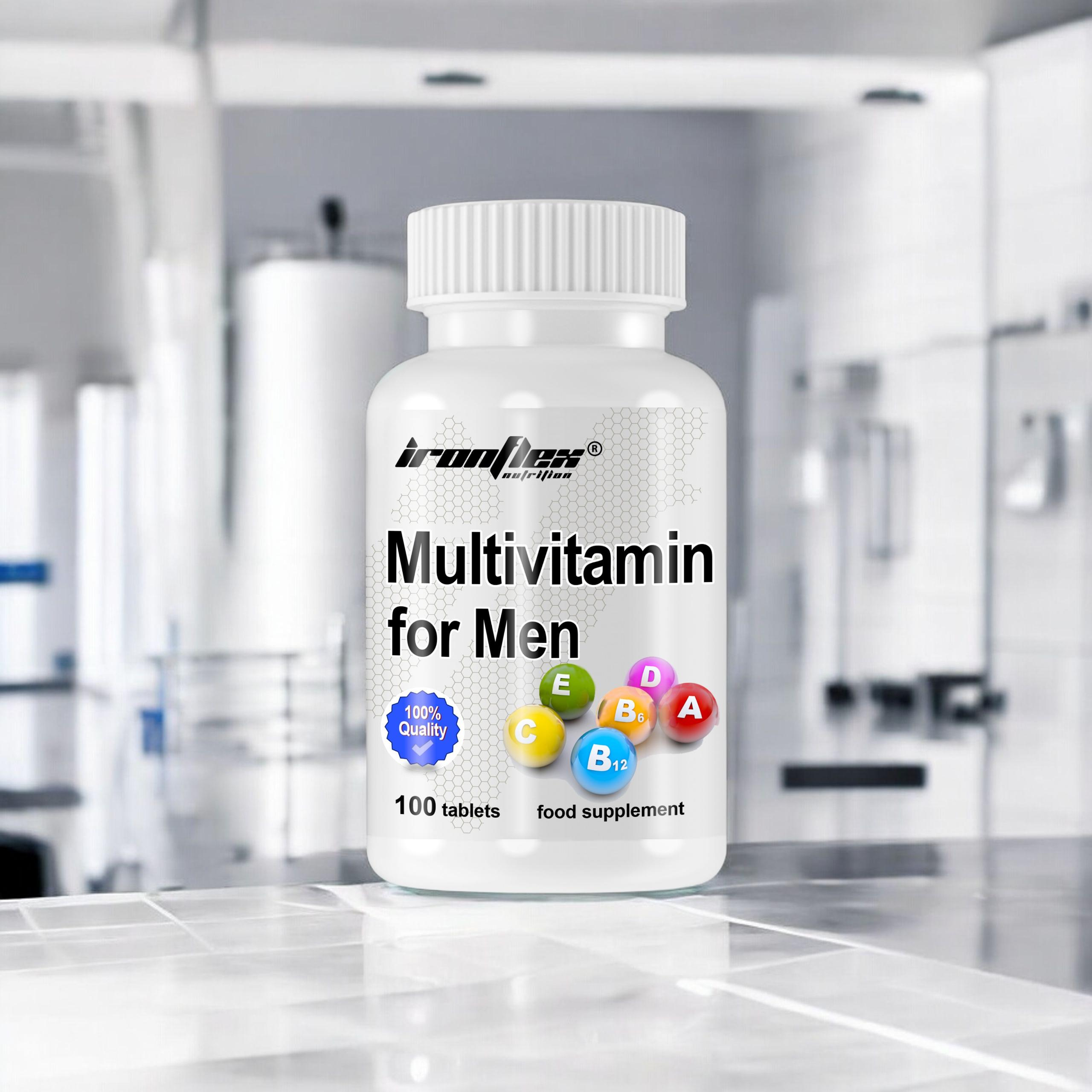 IRONFLEX Multivitamin für Männer - 100tabs