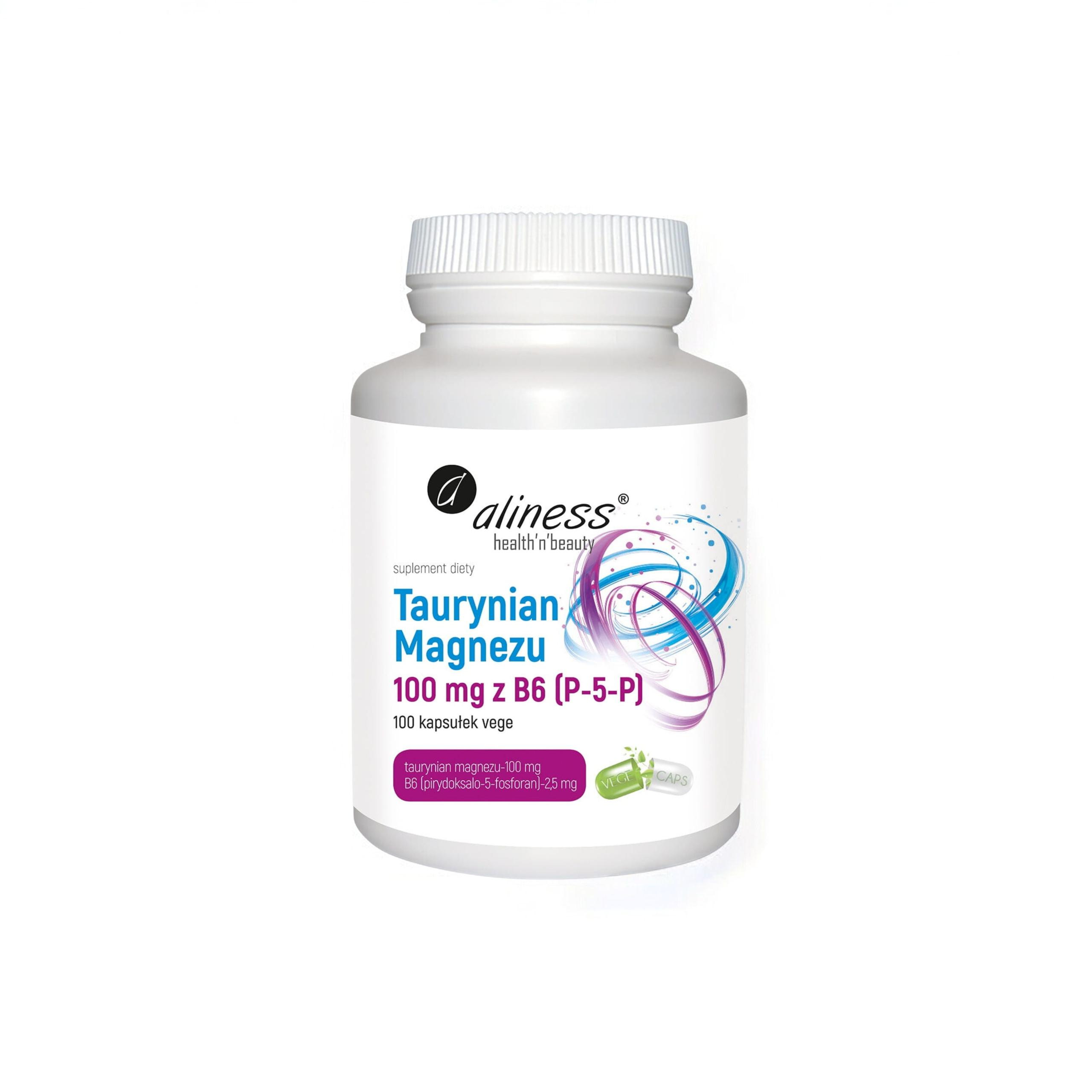ALINESS Taurinat Magnesium 100mg mit B6 - 100vcaps.