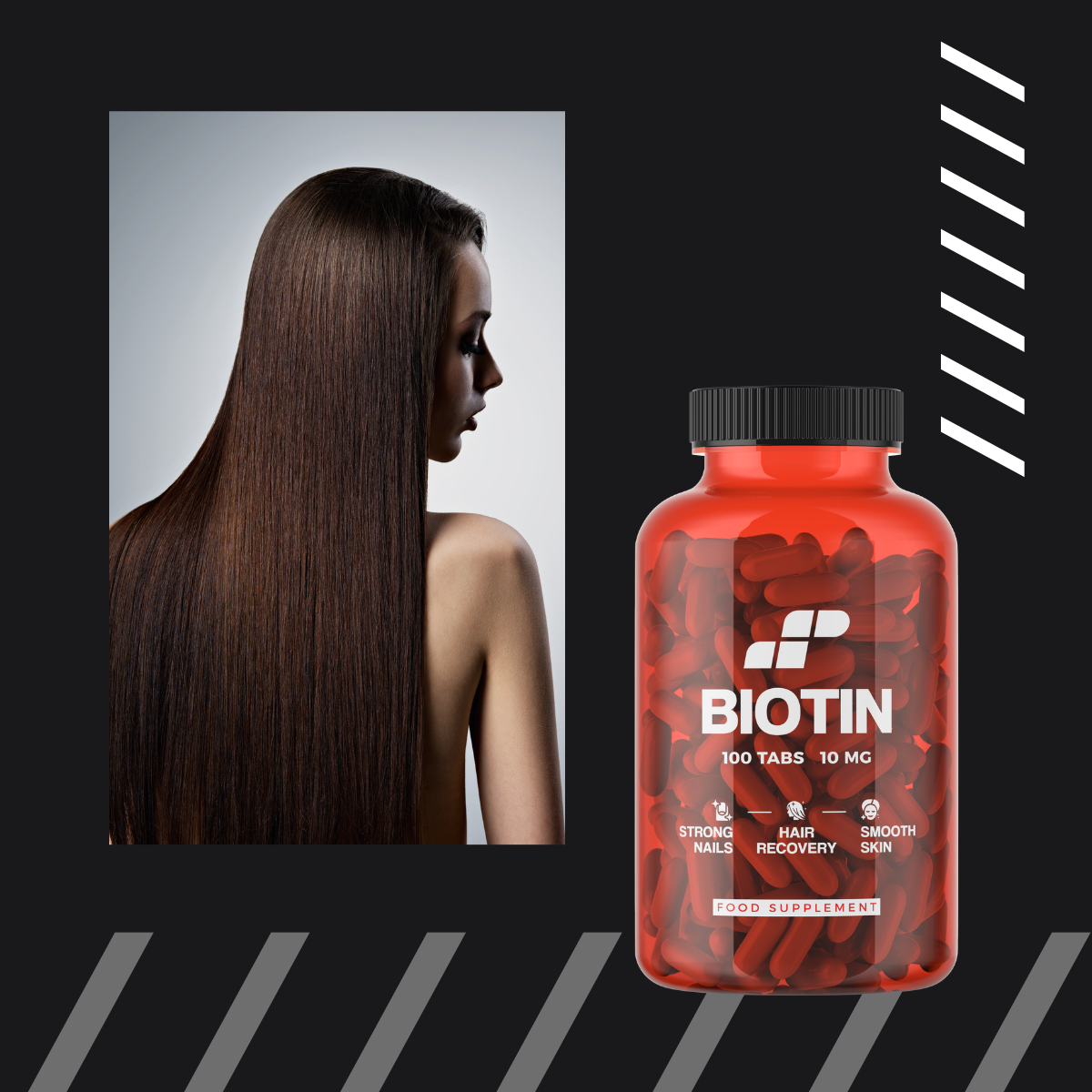 MP NUTRITION Biotin 10mg - 100tabs - Biotin