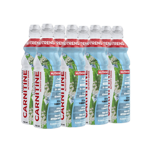 NUTREND - Carnitin-Getränk - 8x 750ml - Holunderblüte-Minze