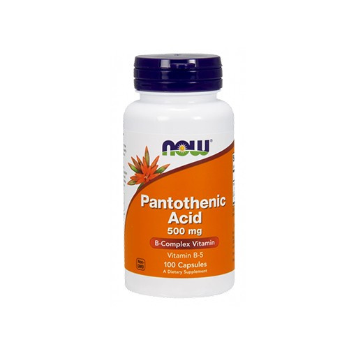 NOW Pantothenic Acid 500mg - 100vcaps. - Pantothensäure