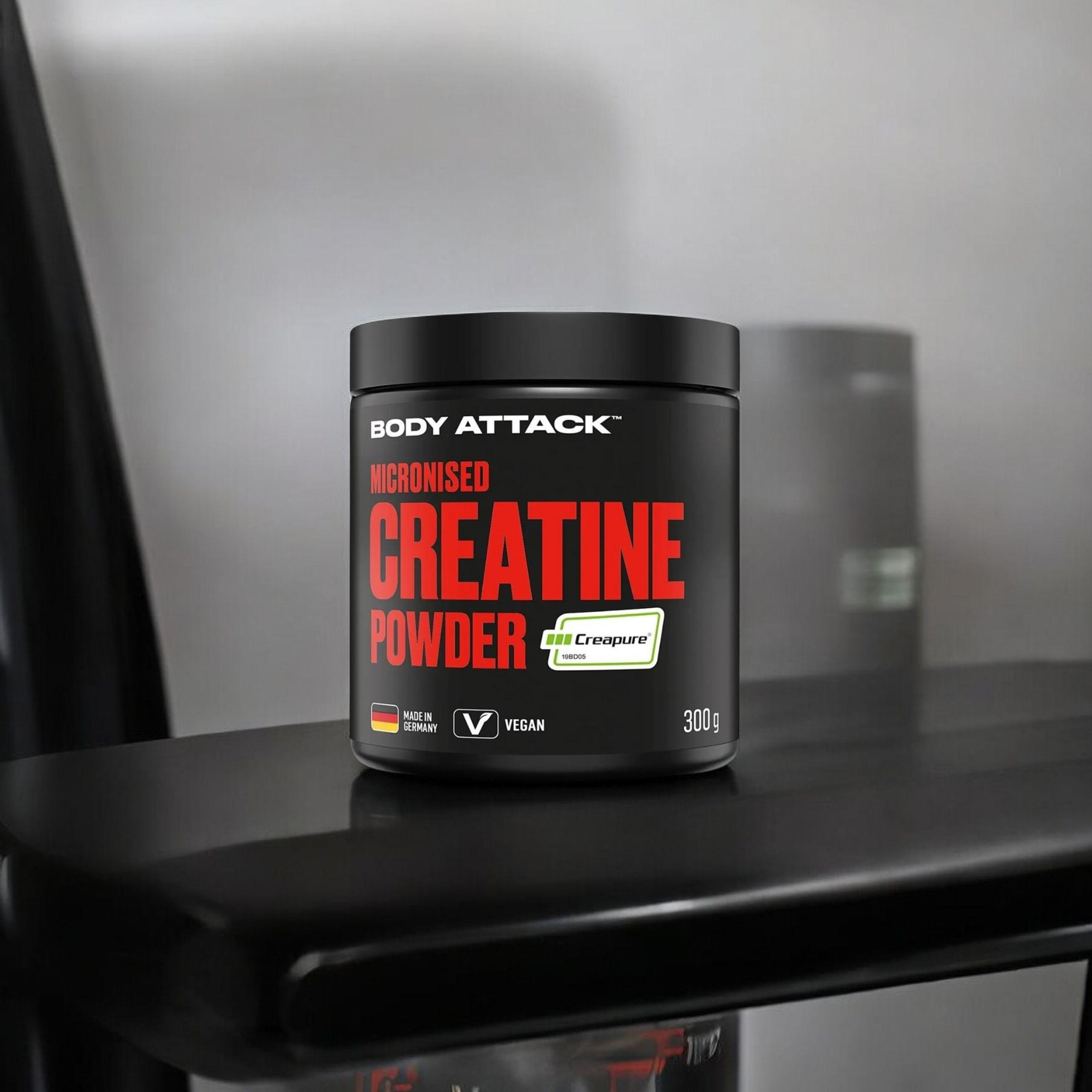 BODY ATTACK Creatine Powder Creapure - 300g - Natural