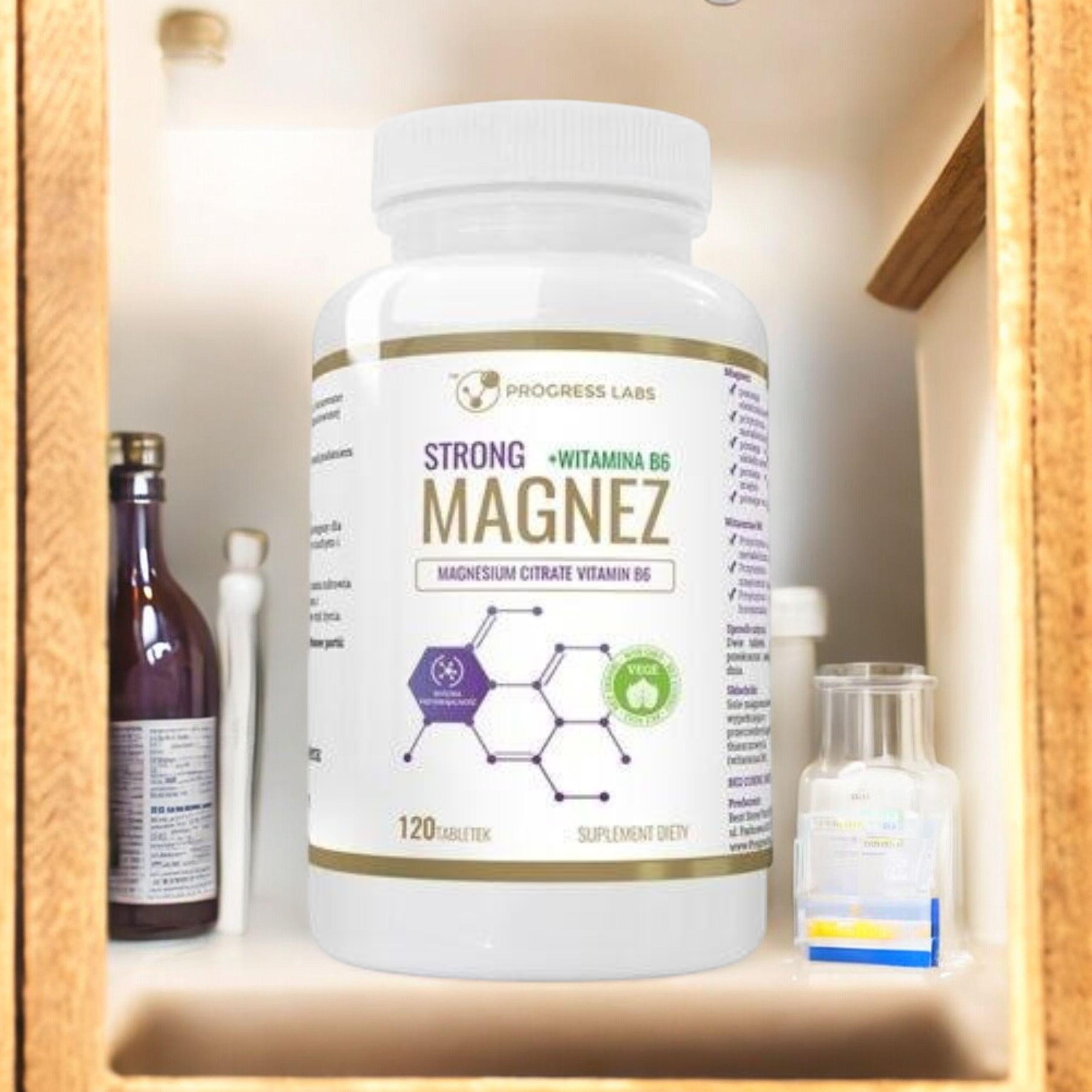 PROGRESS LABS - Magnesium Strong + Vitamin B6 350mg - 120 Tabletten.