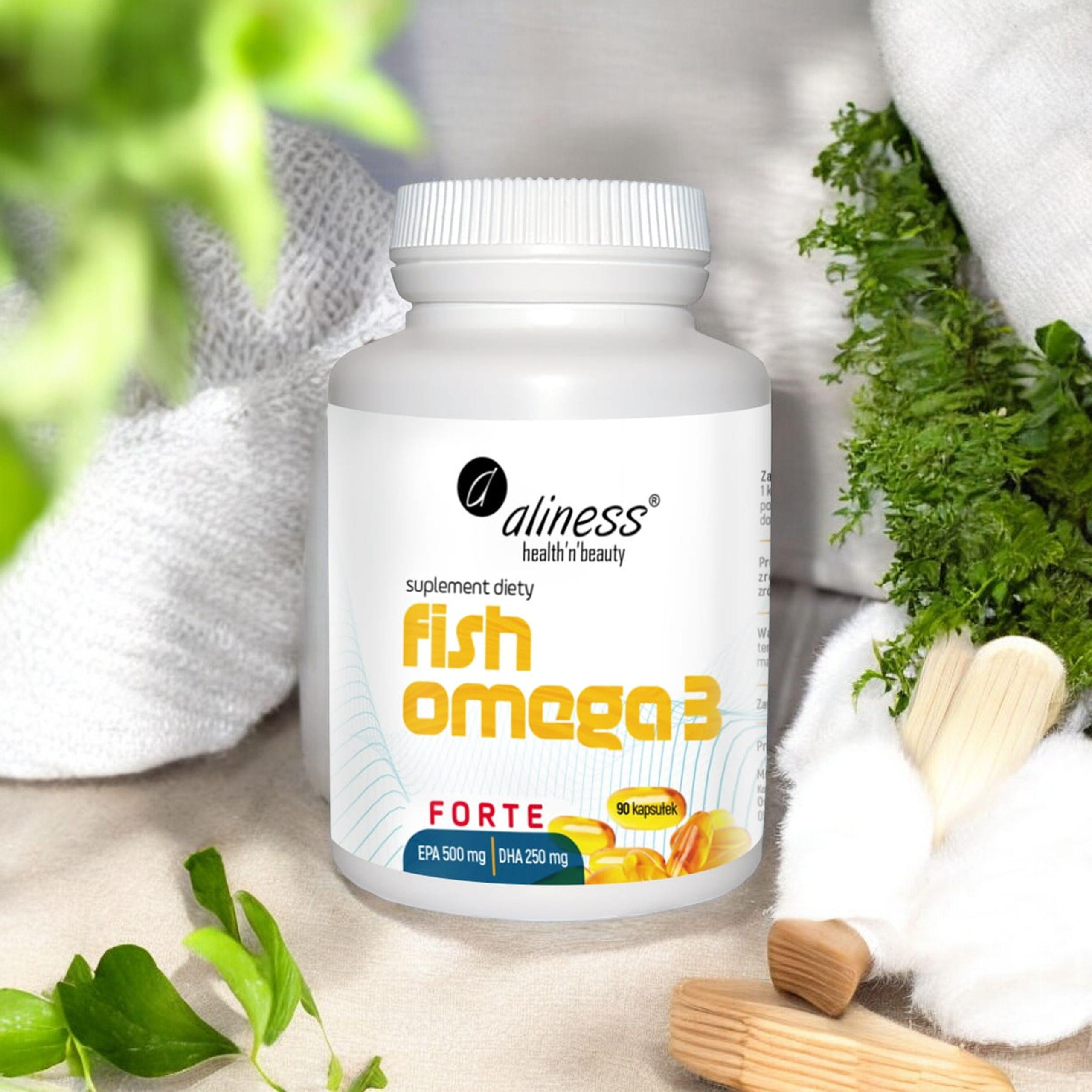 ALINESS - Fisch Omega 3 Forte EPA 500mg DHA 250mg - 60 Kapseln