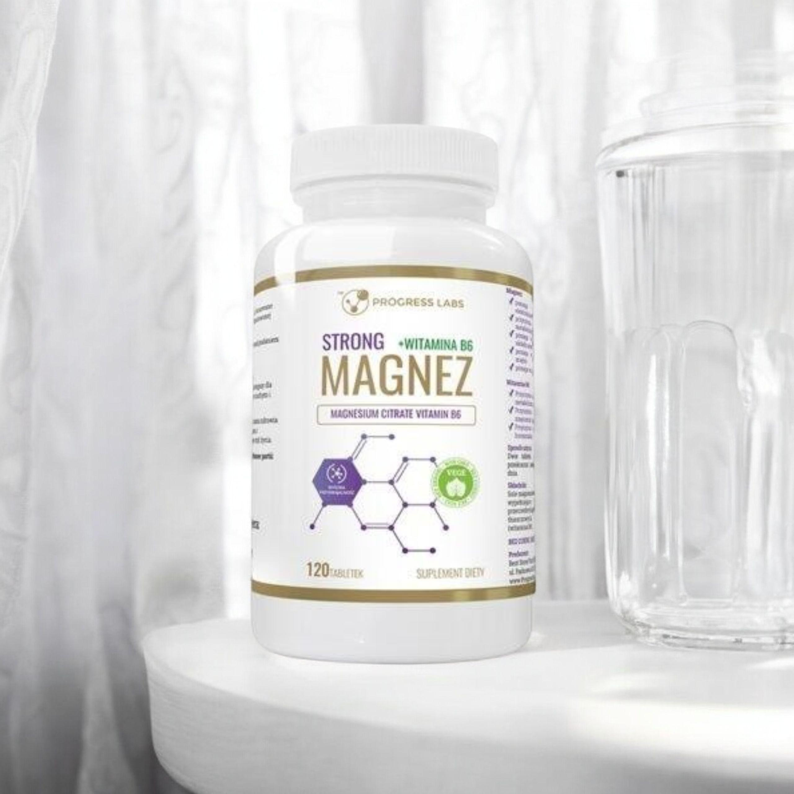 PROGRESS LABS - Magnesium Strong + Vitamin B6 350mg - 120 Tabletten.
