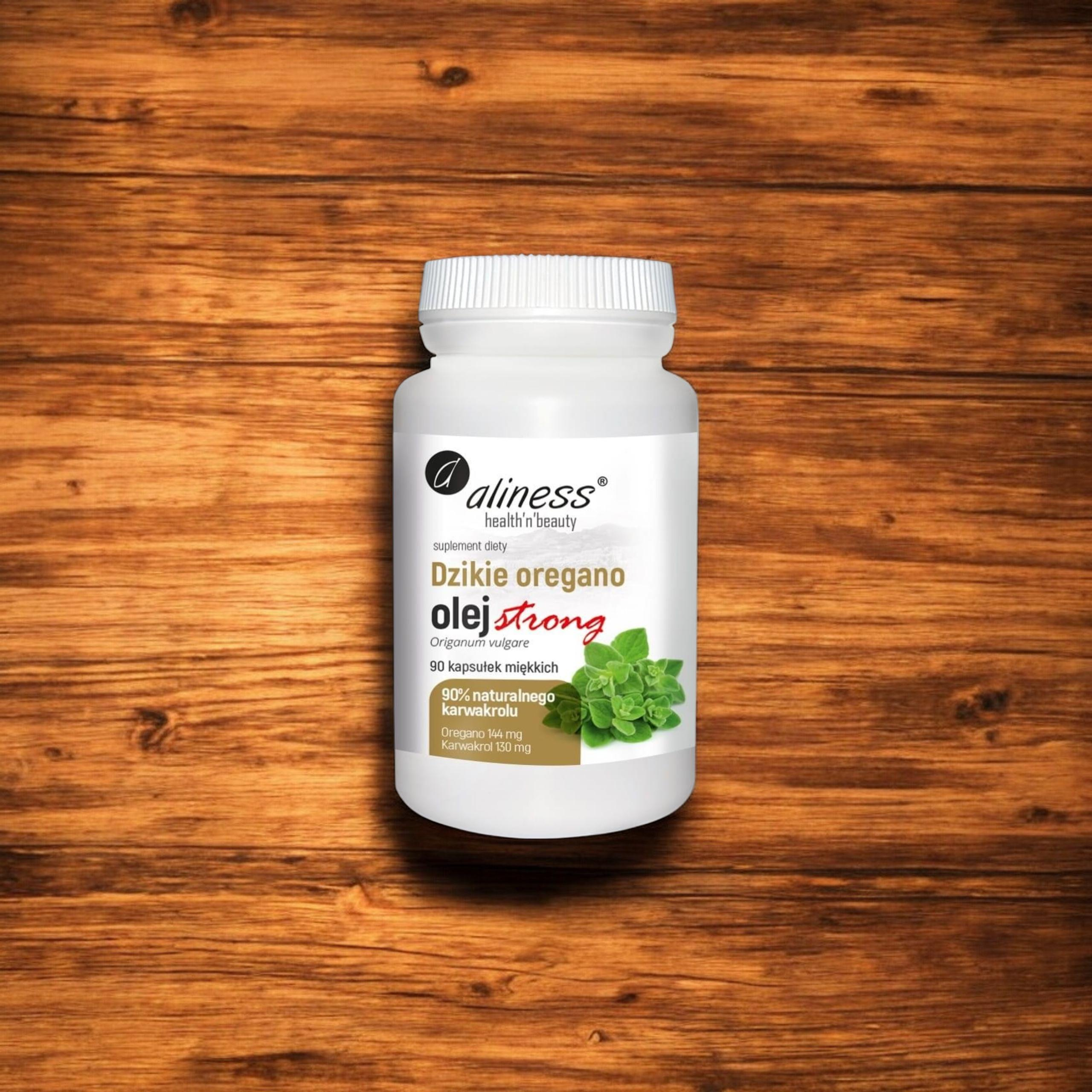 ALINESS - Oregano Öl Strong 100% Natürlich - 90vcaps.