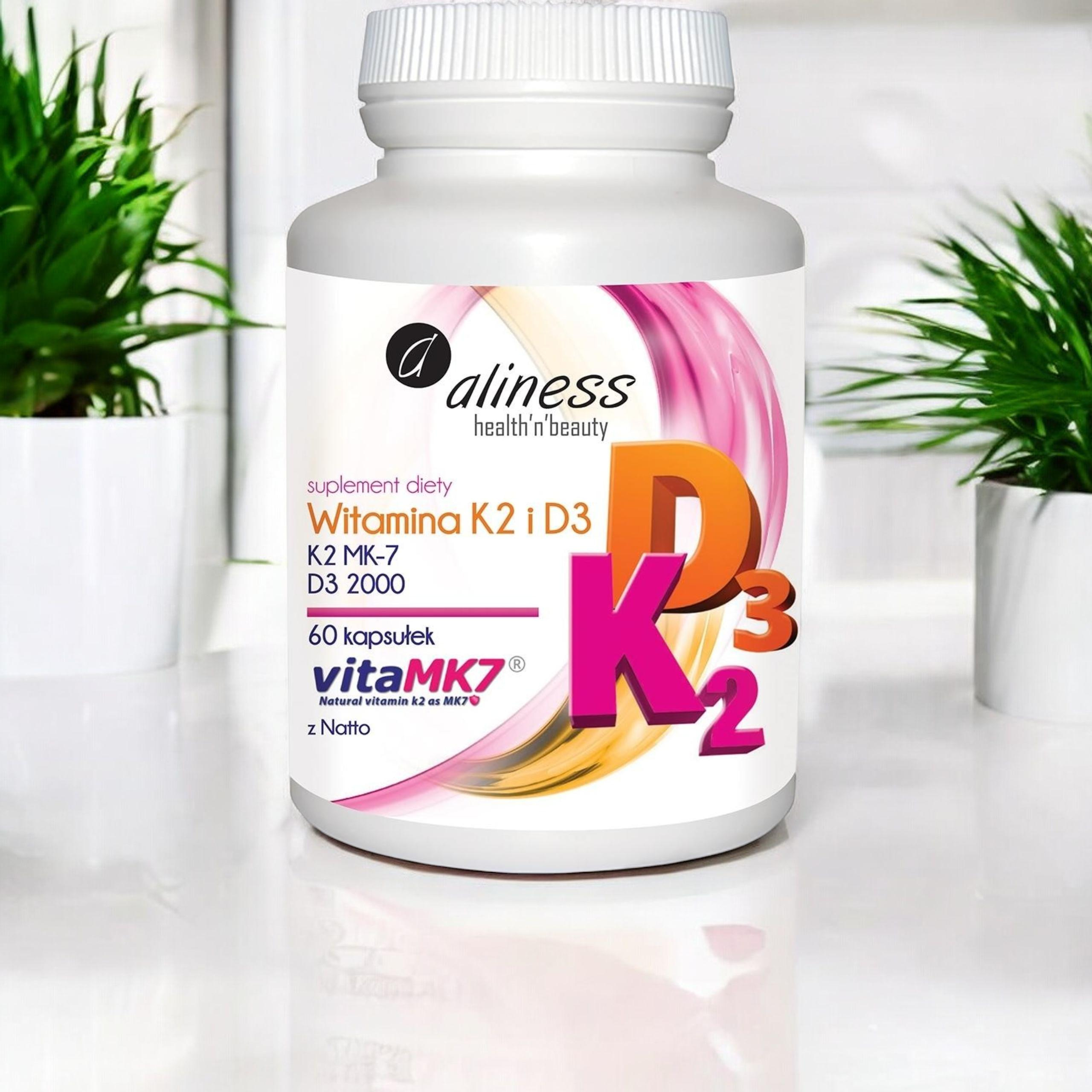 ALINESS - Vitamin K2 MK-7 100mcg + D3 50mcg - 60Kaps.