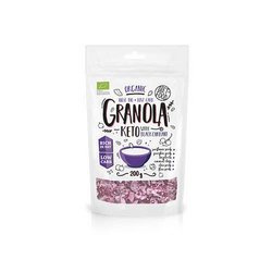 DIET FOOD Bio Keto Granola with Blackcurrant - Granola mit Schwarzer Johannisbeere - 200 g