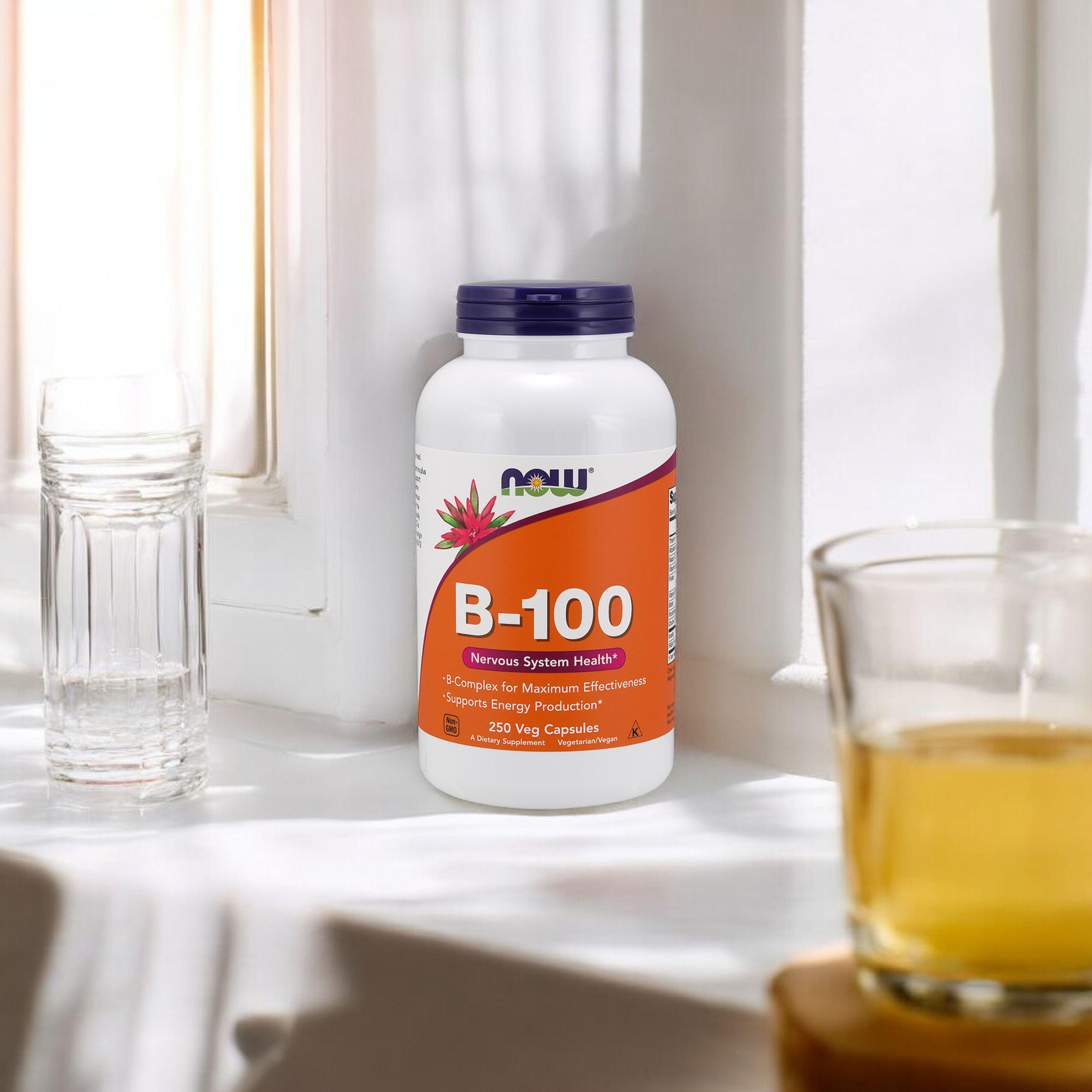 NOW Vitamin B-100 - 250vcaps - Vitamin B