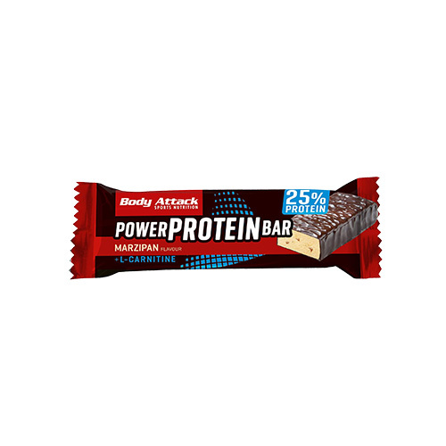 BODY ATTACK Riegel Power Protein Bar - 35g - Marzipan - AUSVERKAUF