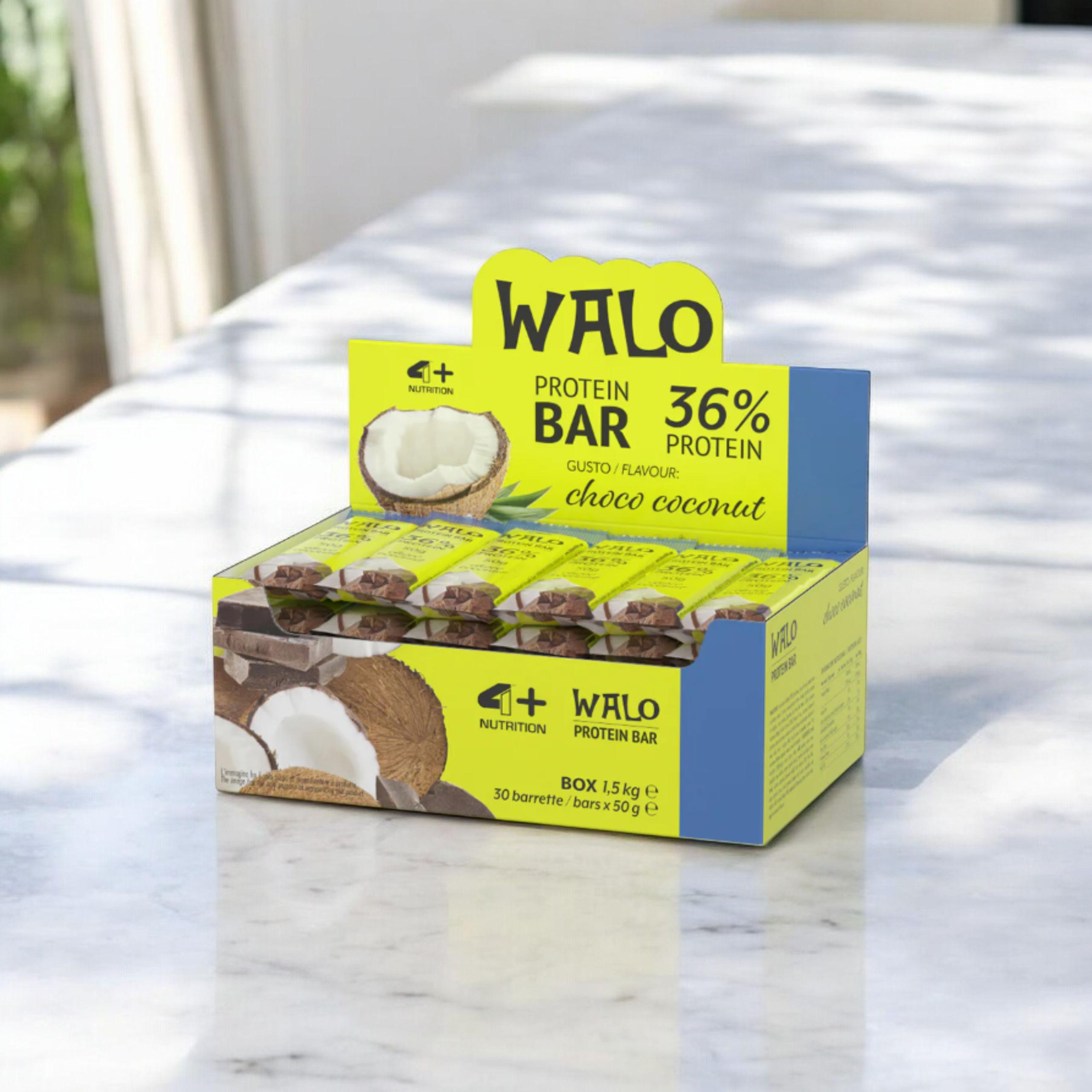 4+ NUTRITION Baton Walo Protein 36% CrockBar - 30x 50g