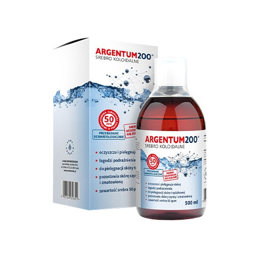 AURA HERBALS Argentum200 Kolloidales Silber (50 ppm) - Tonik (500ml)