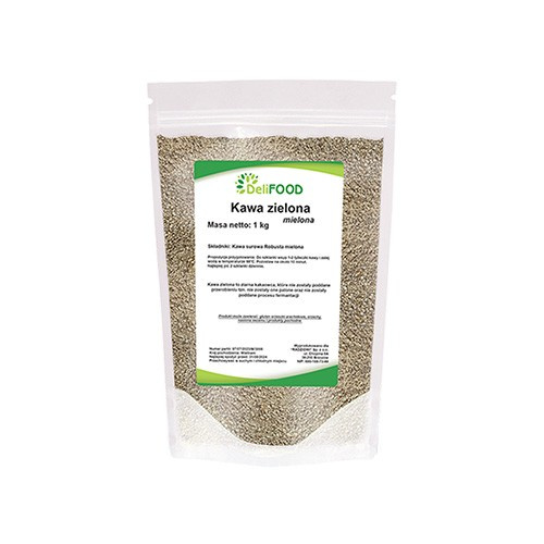 DELIFOOD Gemahlener Grüner Kaffee - 1000g