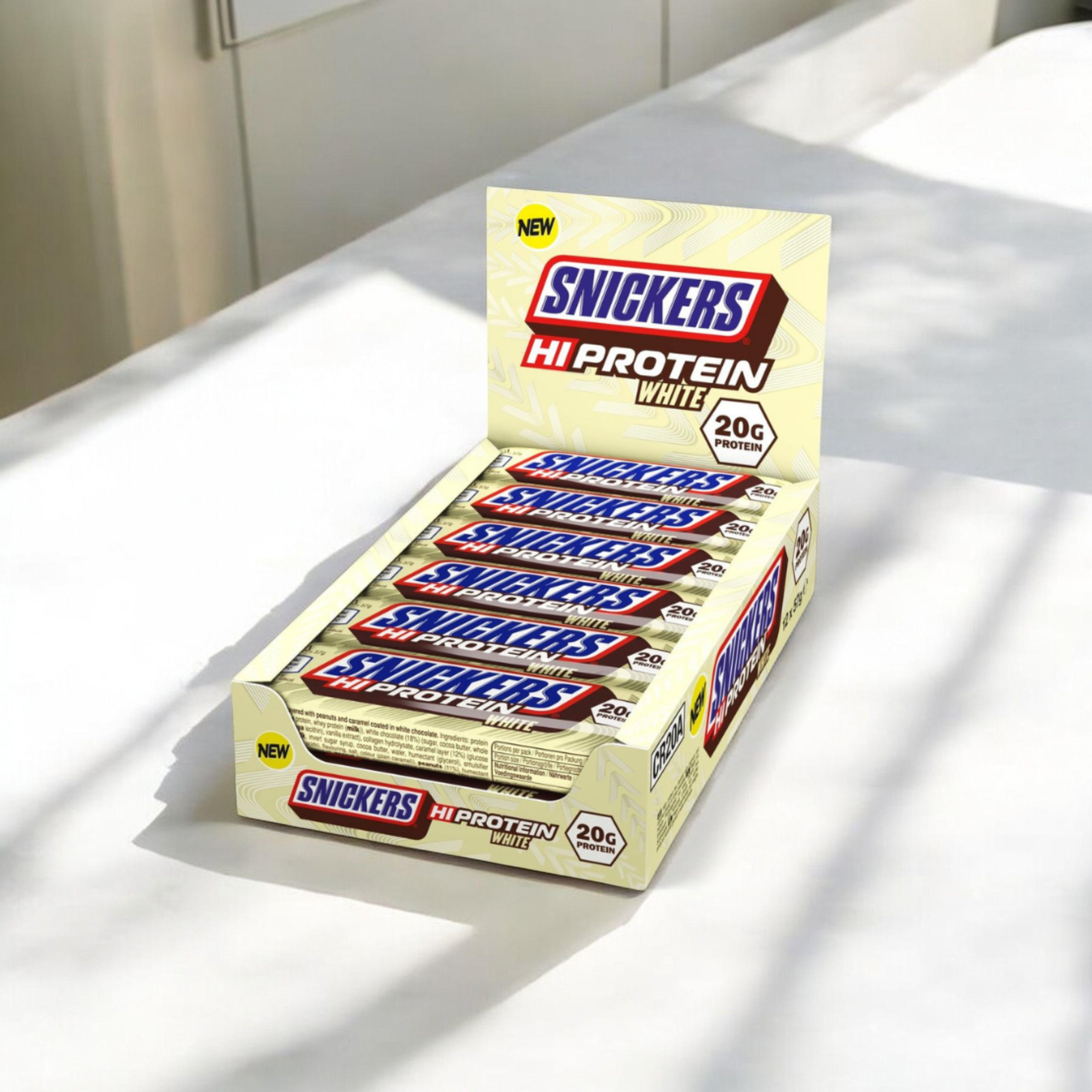 Mars - Snickers HI Protein Low Suga rBar - 12x 57g - Weiß