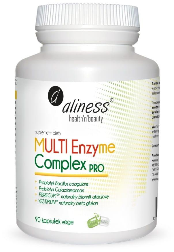 ALINESS - Multi Enzym-Komplex Pro X - 90 pflanzliche Kapseln.