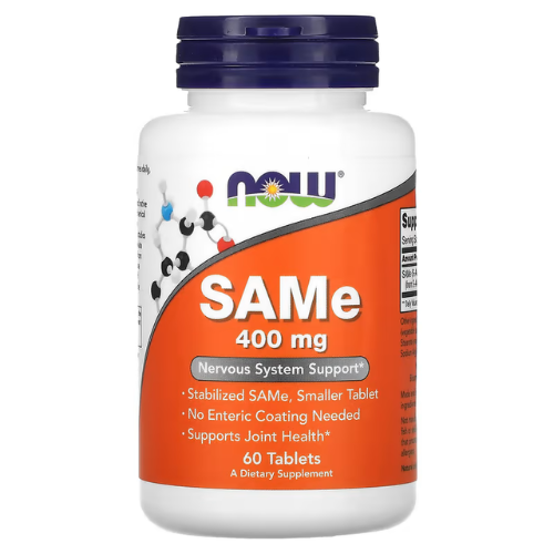 NOW - SAMe S-Adenosyl-L-Methionin - 400 mg - 60 Tabletten
