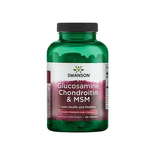 SWANSON Glucosamine Chondroitin & MSM 500/400/200 - 120tabs - Glucosamin Chondroityna MSM
