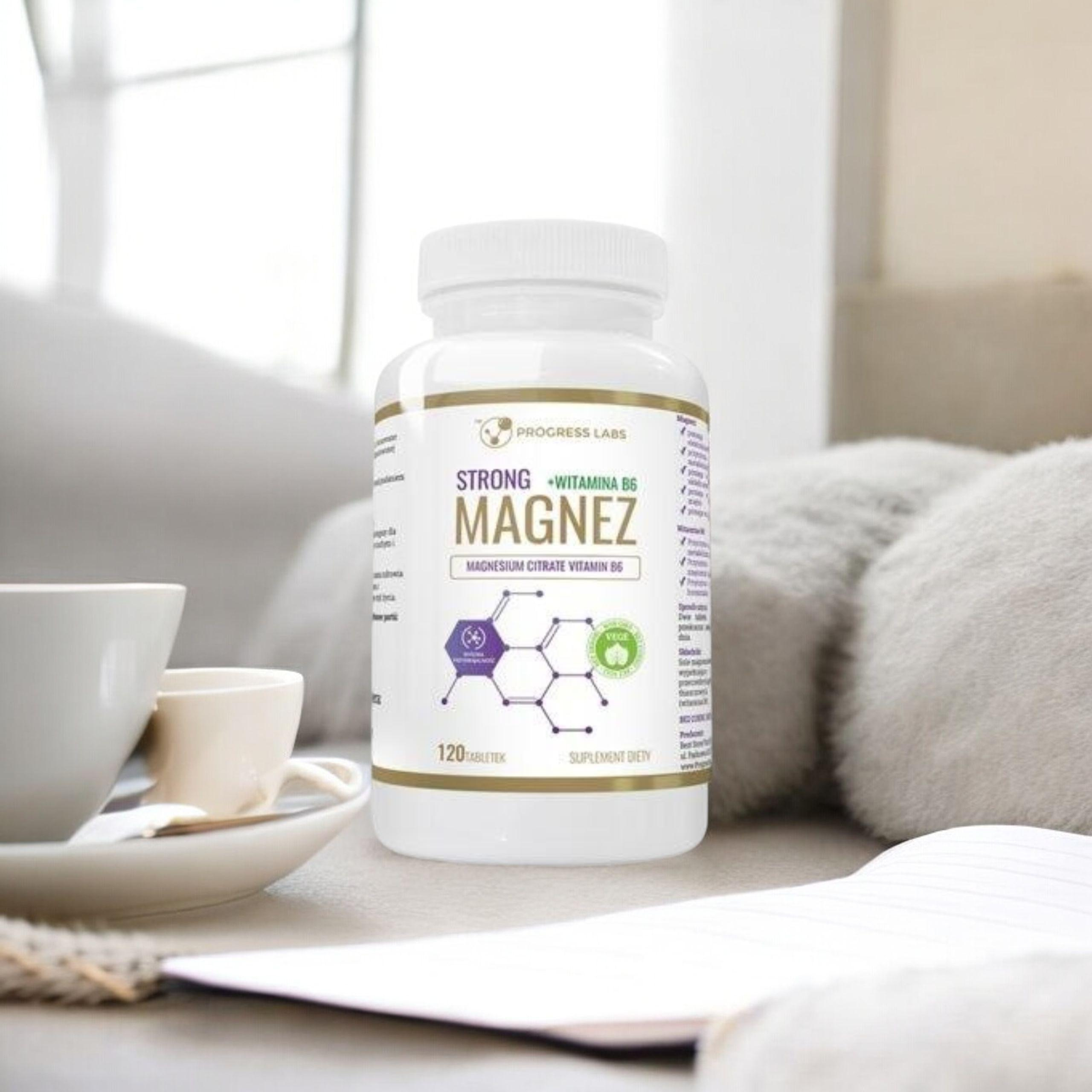 PROGRESS LABS - Magnesium Strong + Vitamin B6 350mg - 120 Tabletten.