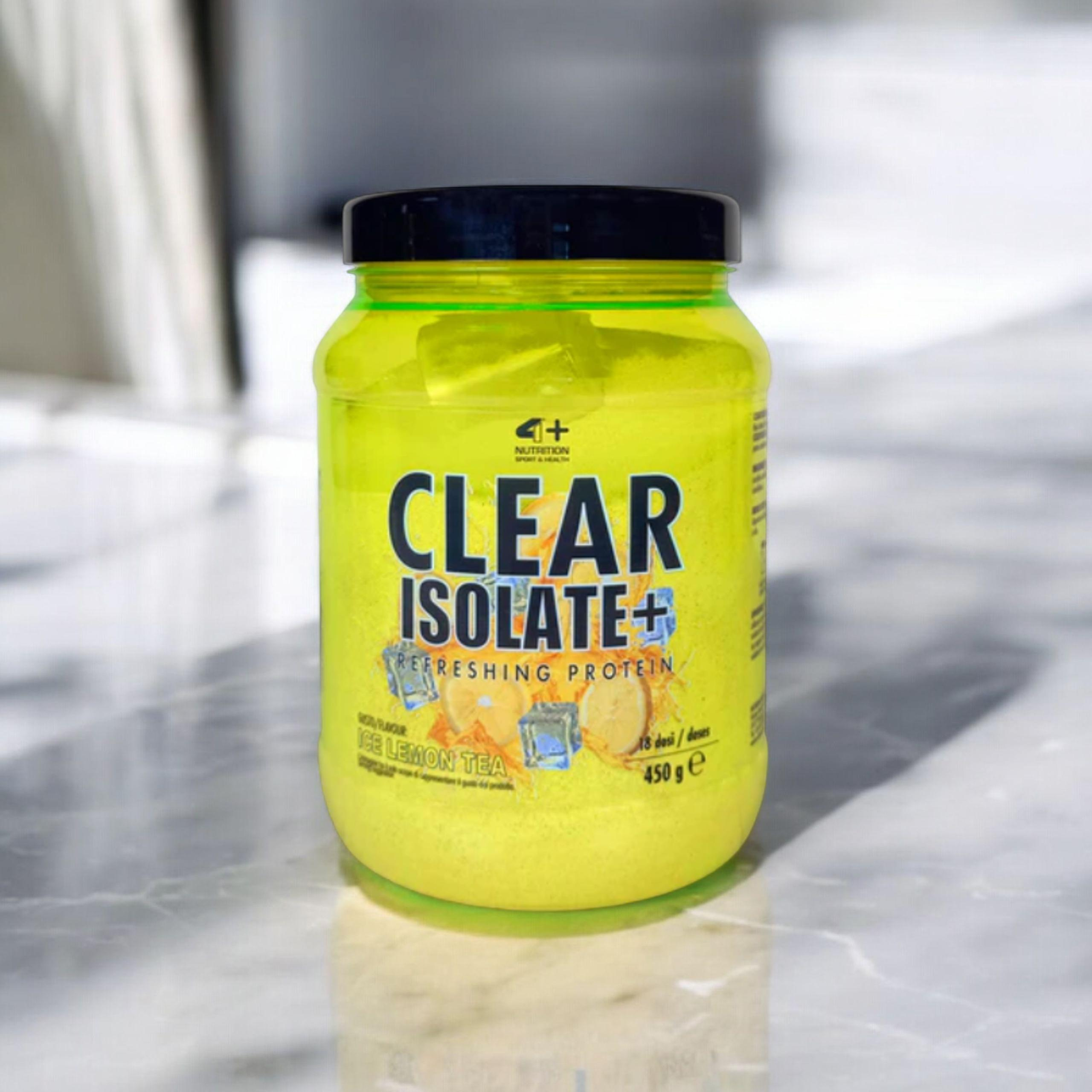 4+ NUTRITION - Clear Isolate+ - 450g - Eistee Zitrone