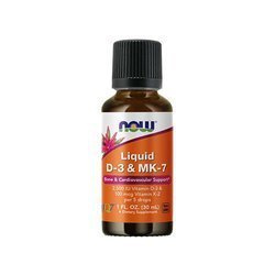 NOW Liquid D-3 & MK-7 - 30ml - Vitamin D3 & MK7 in Tropfen