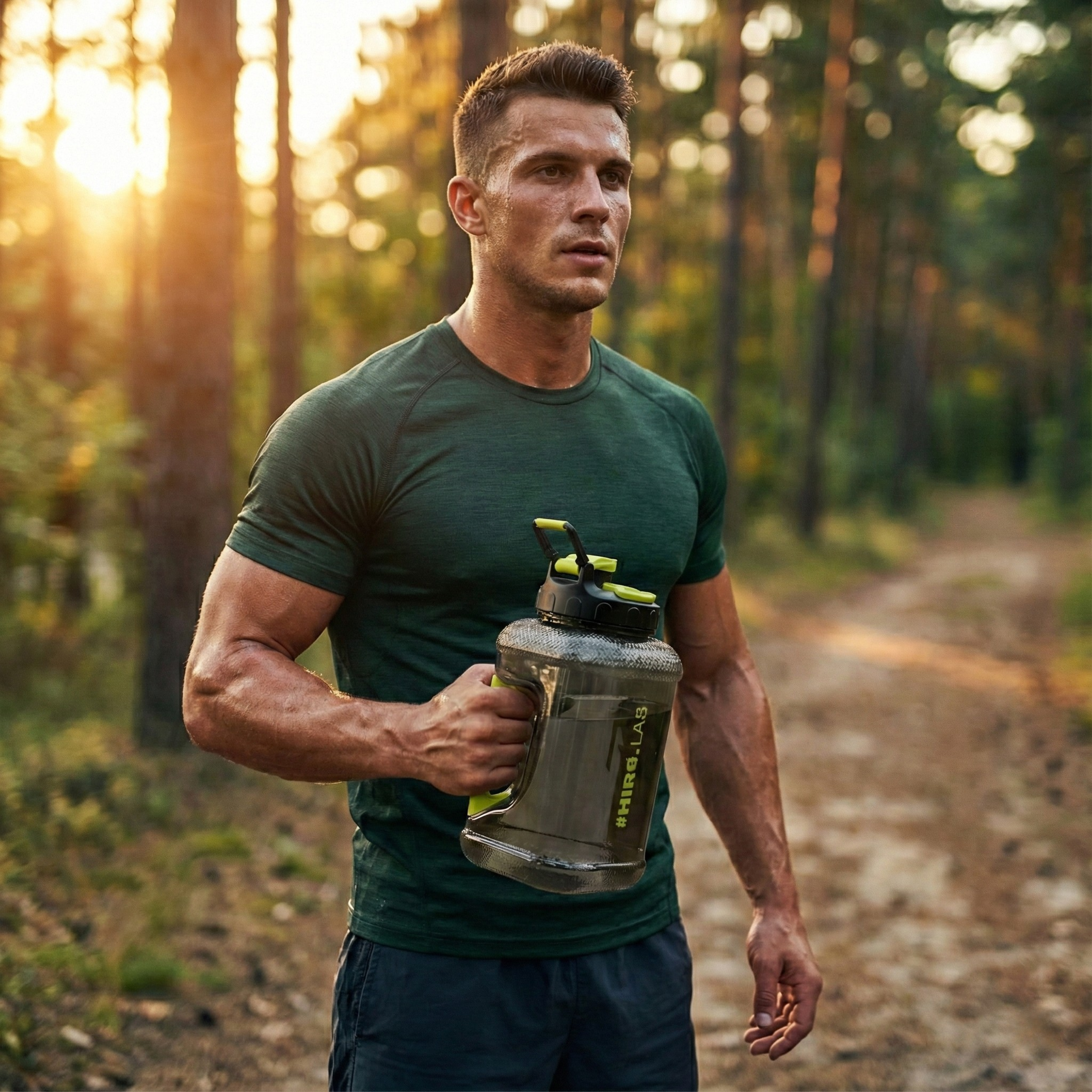 HIRO.LAB Wasserkanister Crater Cap - 1,89l - Kanister, Trinkflasche, Wasserflasche