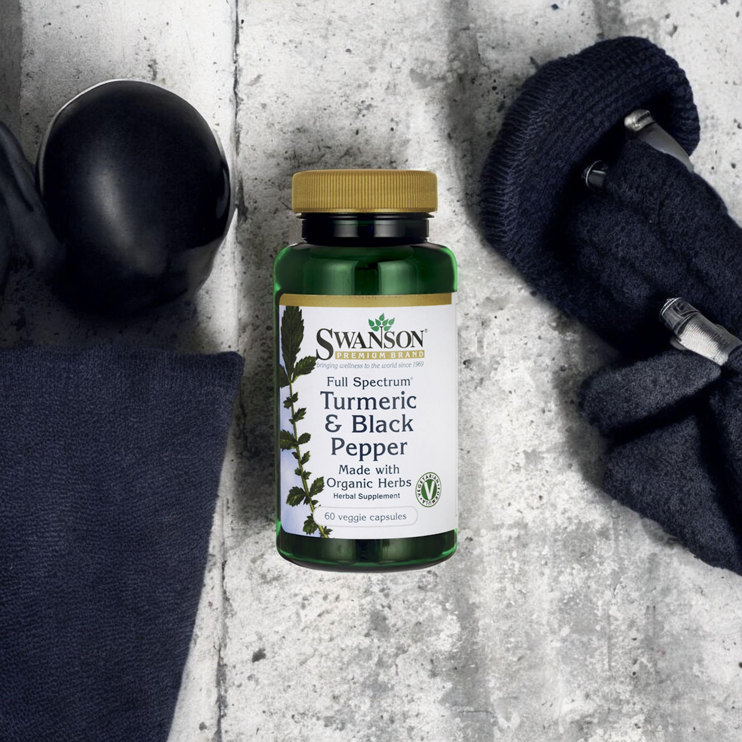 SWANSON Turmeric Black Pepper (Kurkuma mit Piperin) - 60vcaps.