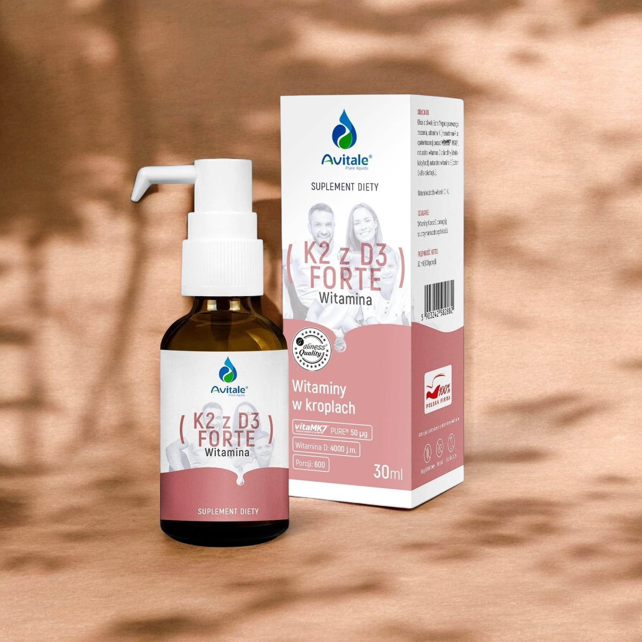 ALINESS - Avitale Vitamin K2 MK7 + D3 Forte - 30ml