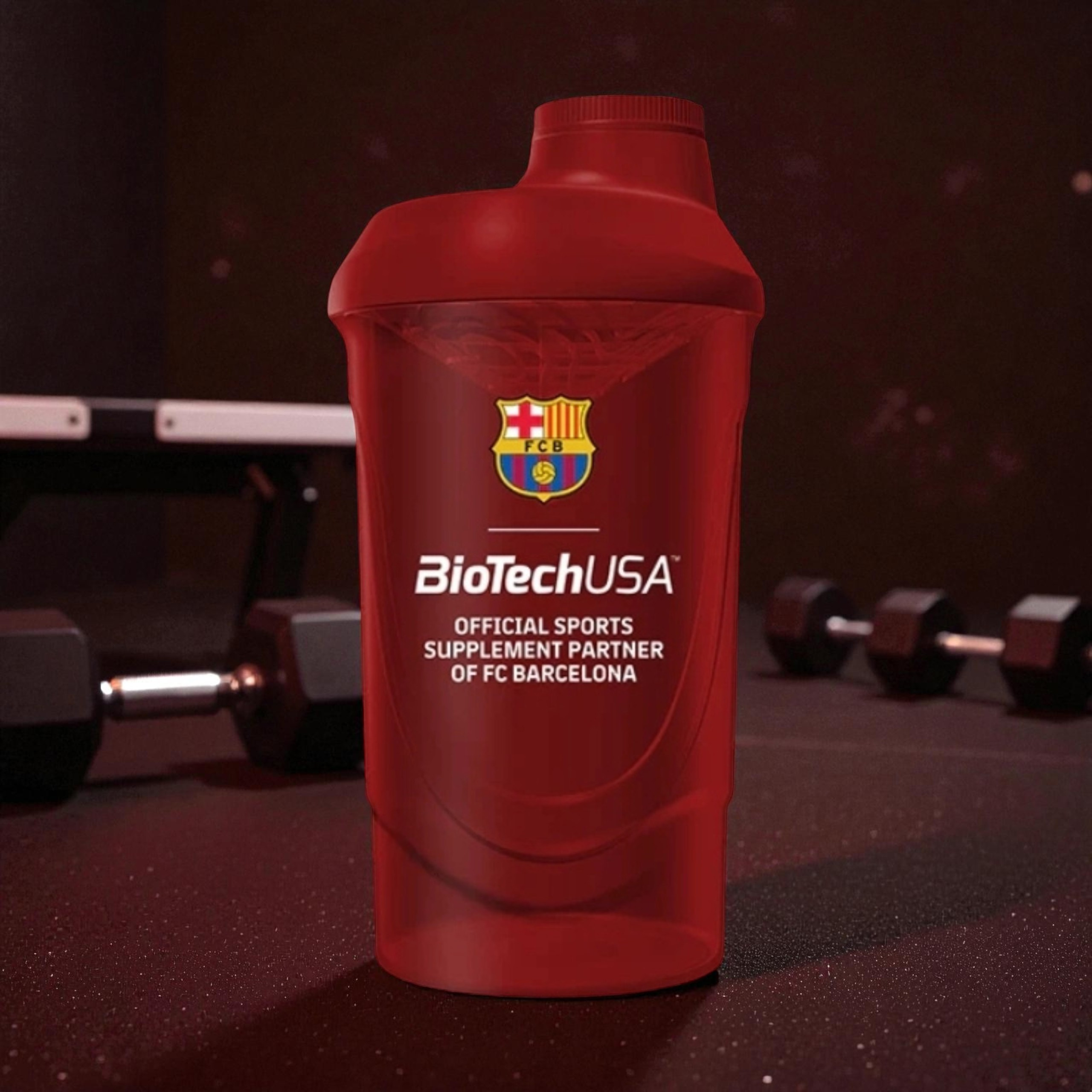 BIOTECH - Shaker Biotech FC Barcelona - 600ml - Rot