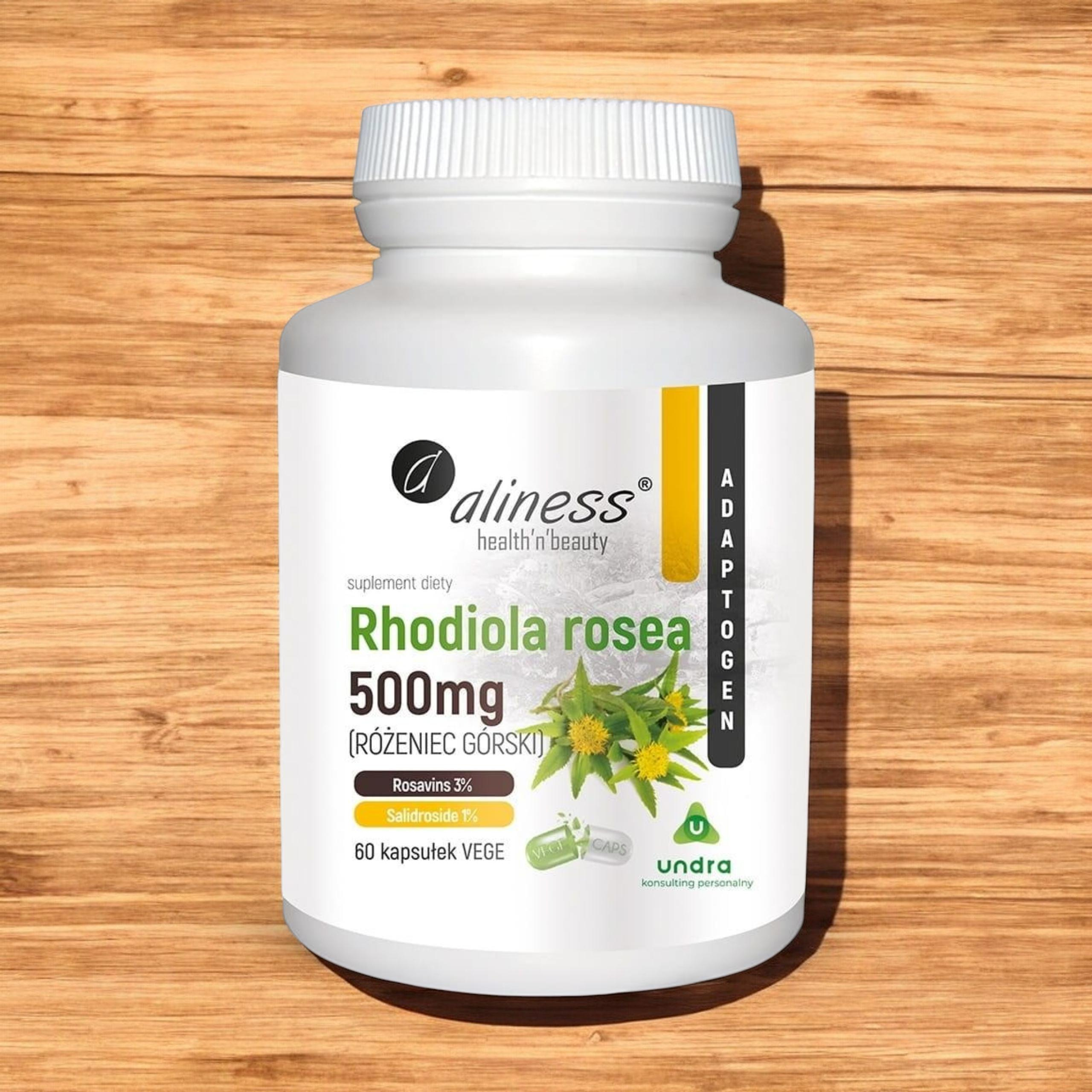 ALINESS - Rhodiola Rosea 500mg - 60Vkaps.
