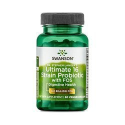 SWANSON Ultimate 16 Strain Probiotic mit Fos - 60vcaps
