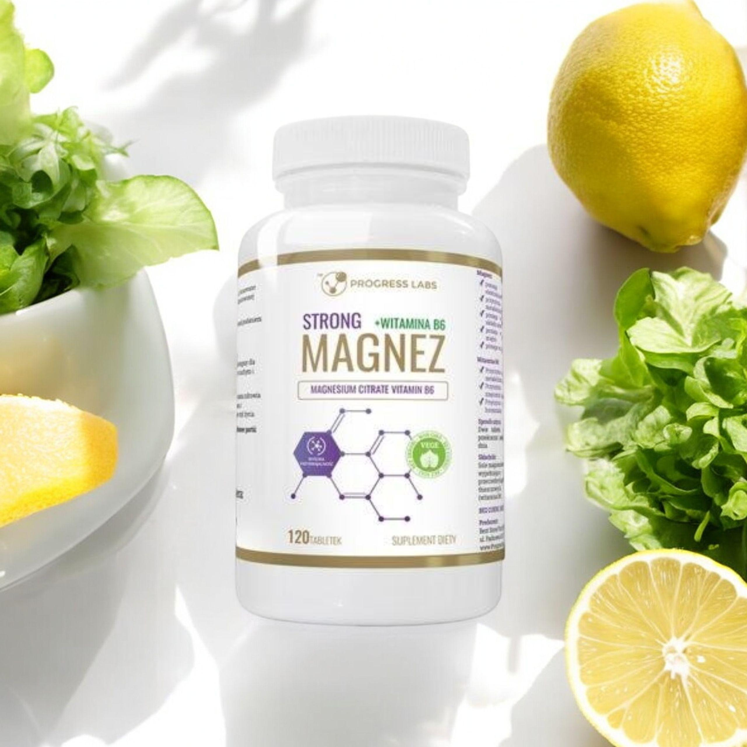PROGRESS LABS - Magnesium Strong + Vitamin B6 350mg - 120 Tabletten.