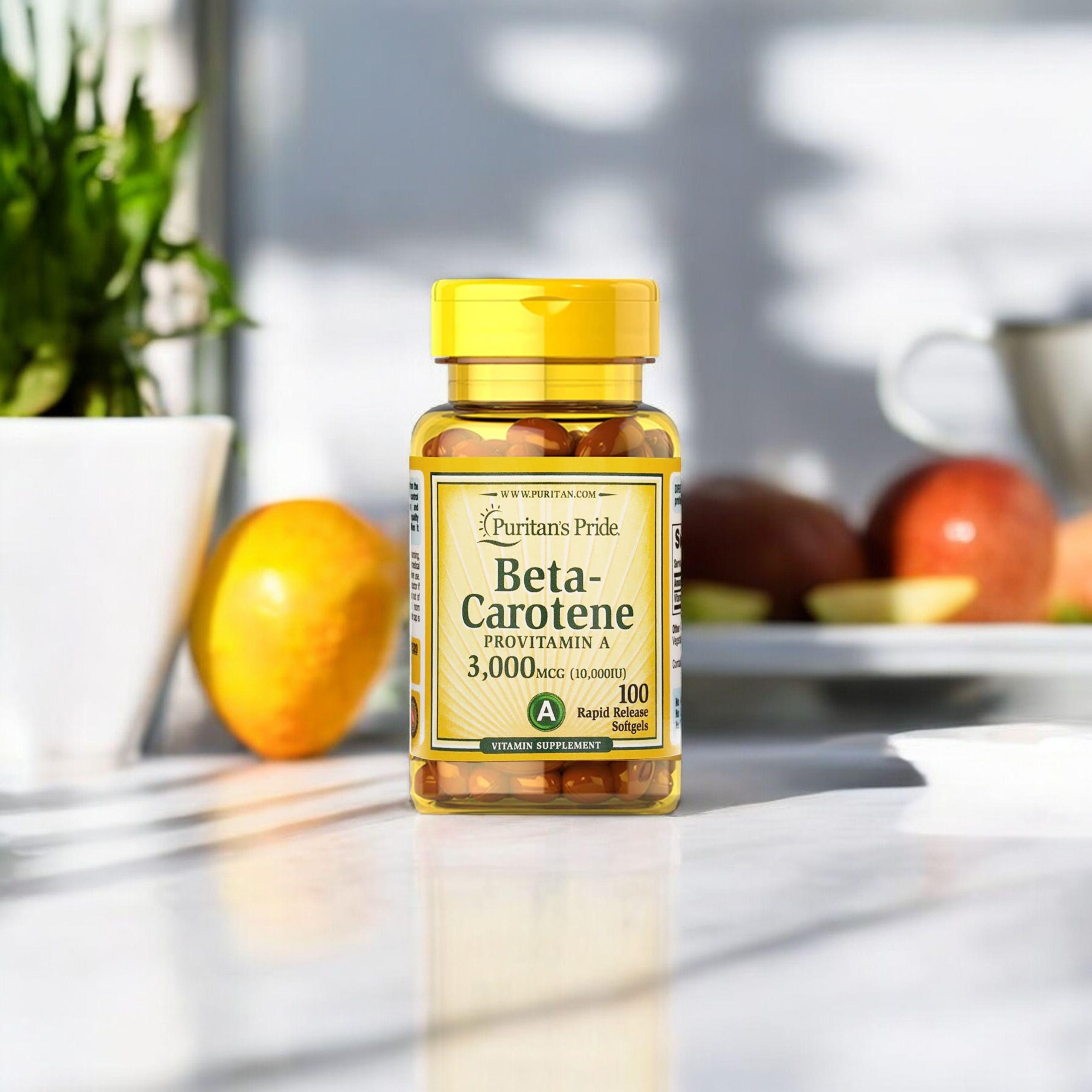 Puritan's Pride Beta - Carotene 10000IE - 100weiche Kapseln