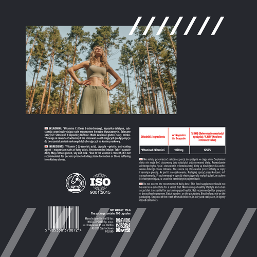 MP NUTRITION Vitamin C 1000mg - 100caps - Vitamin C