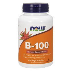 NOW Vitamin B-100 - 100veg caps. (vegane Kapseln)
