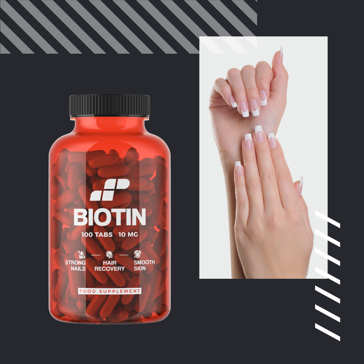 MP NUTRITION Biotin 10mg - 100tabs - Biotin