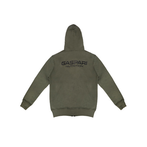 GASPARI NUTRITION Zipped Hoodie - Khaki - Kapuzenpullover mit Reißverschluss