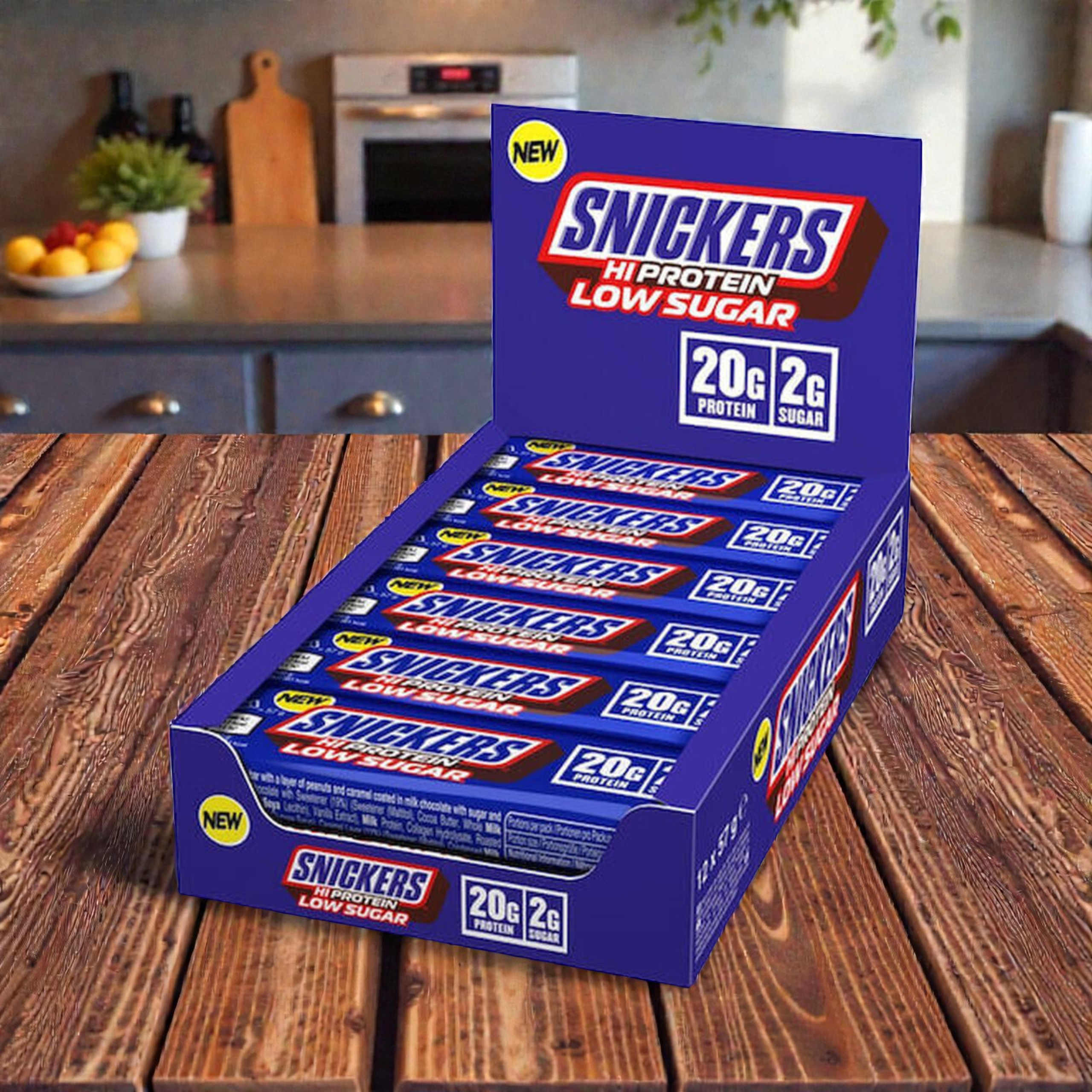 Mars - Baton Snickers HIProtein Low Sugar Bar - 57g x12 - Milk Ch
