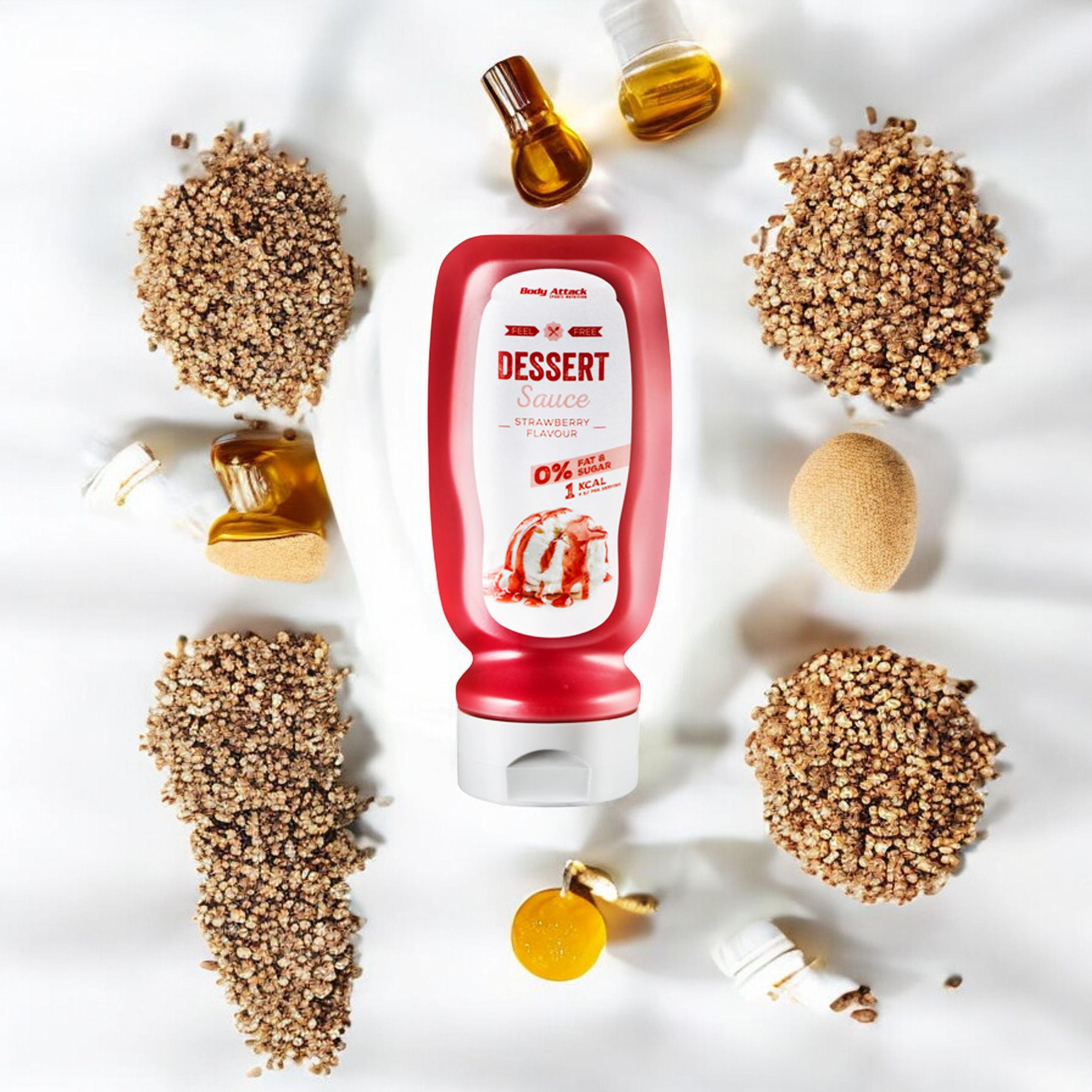 BODY ATTACK Dessert Sauce Erdbeer Geschmack - 320ml