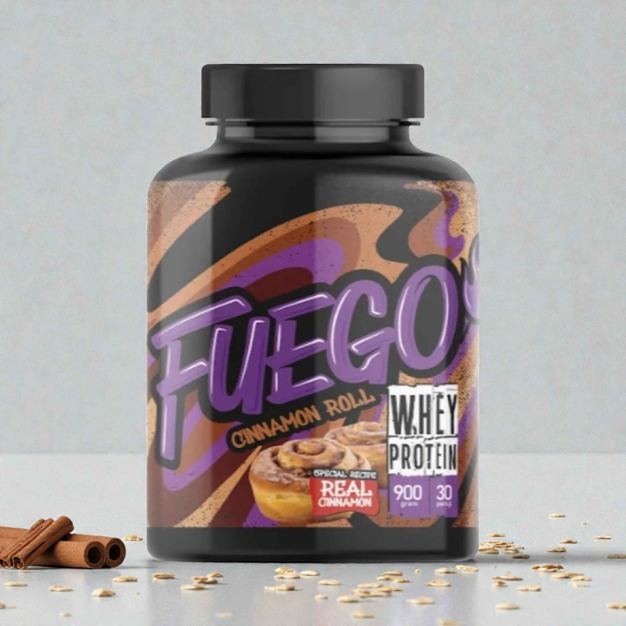 FUEGO - Whey Protein - 900g - Zimtschnecke