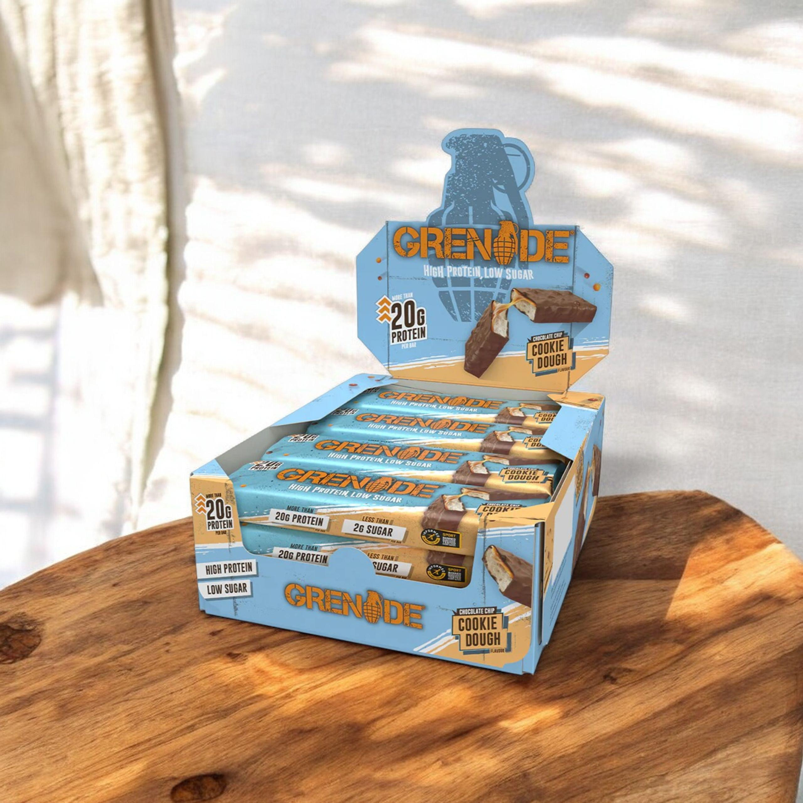 GRENADE - Proteinriegel - 60g x12 - Chocolate Chip Cookie Dough