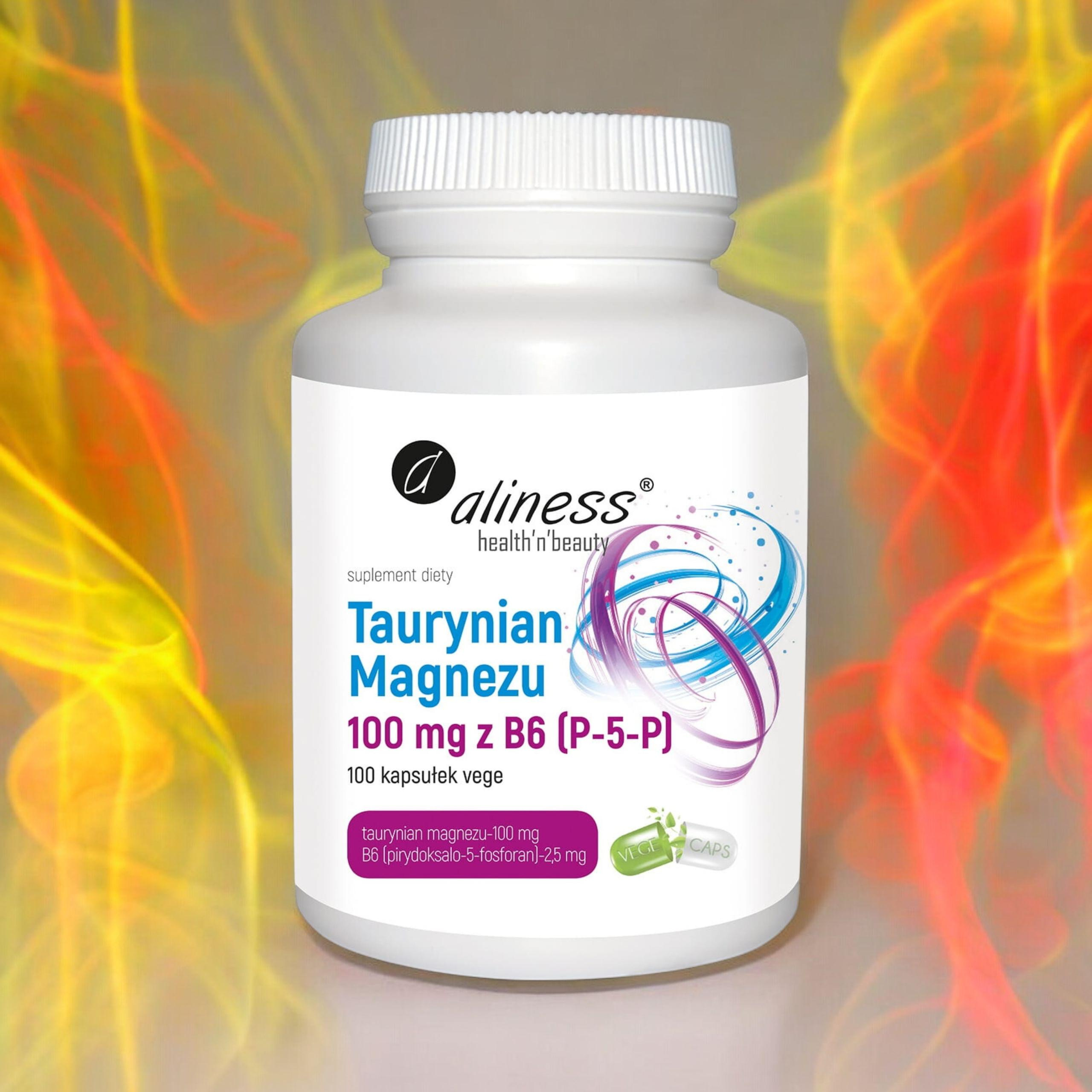ALINESS Taurinat Magnesium 100mg mit B6 - 100vcaps.