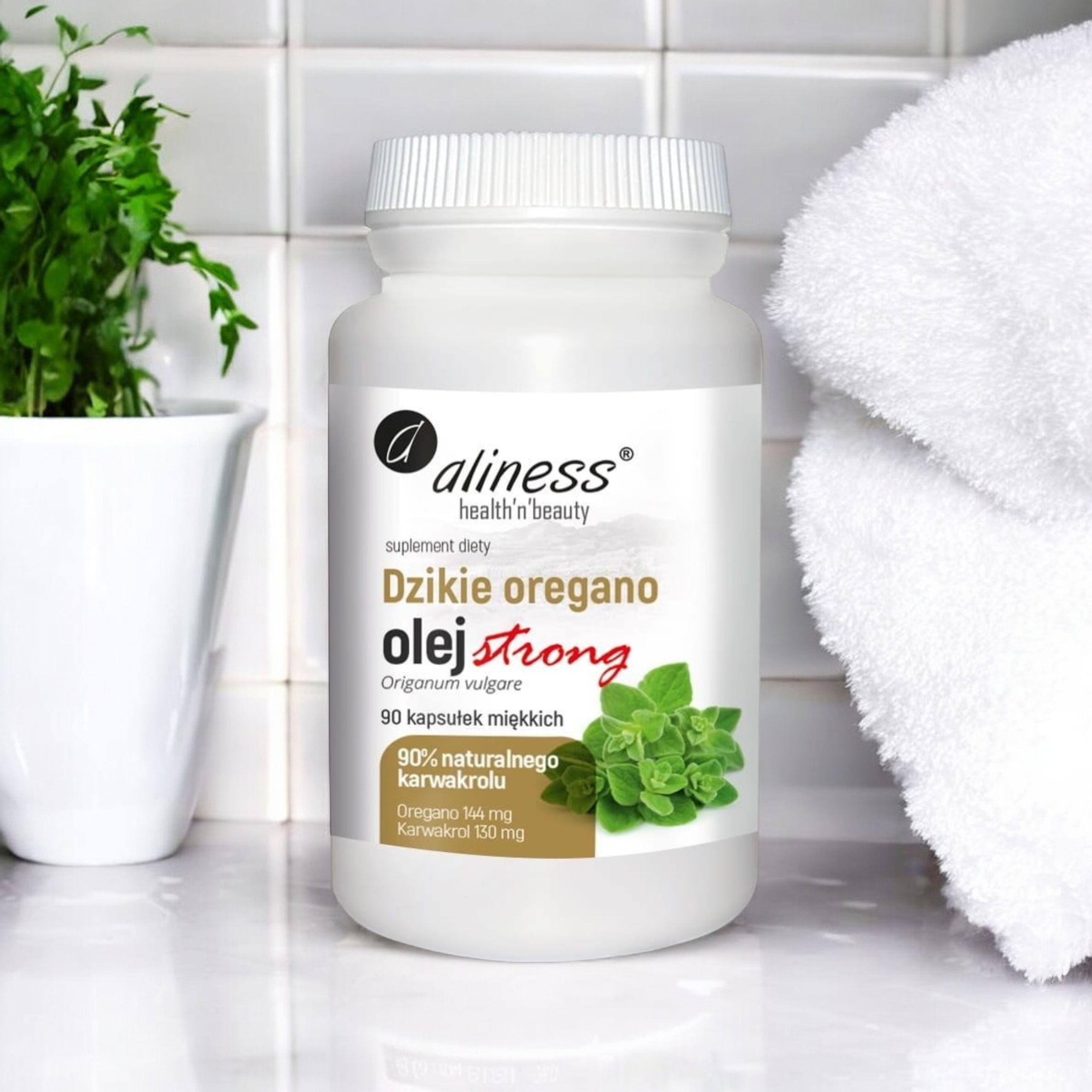 ALINESS - Oregano Öl Strong 100% Natürlich - 90vcaps.