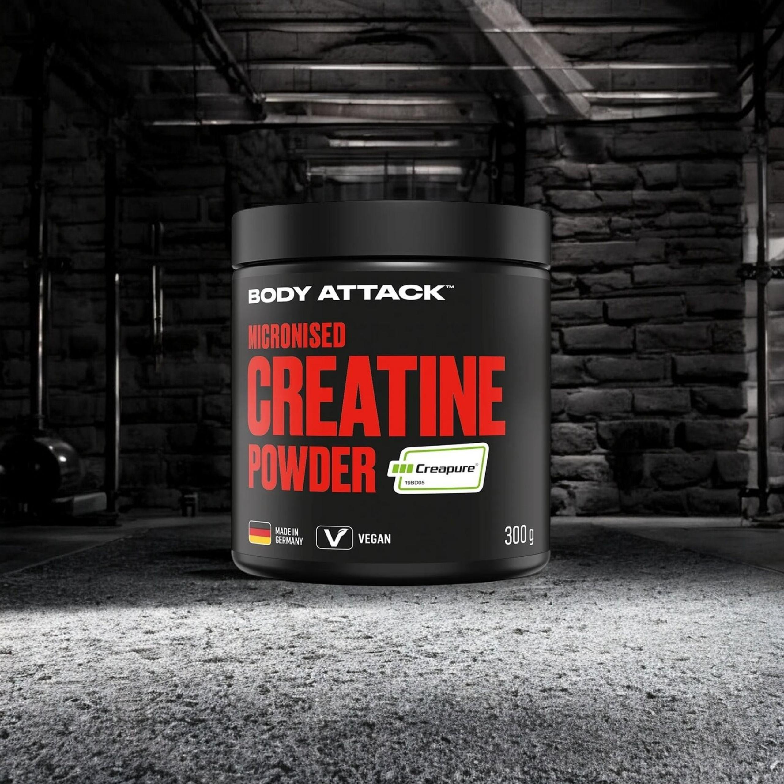 BODY ATTACK Creatine Powder Creapure - 300g - Natural