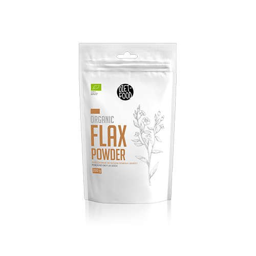 DIET FOOD Bio Flax Seeds Powder - 200g - Leinsamen