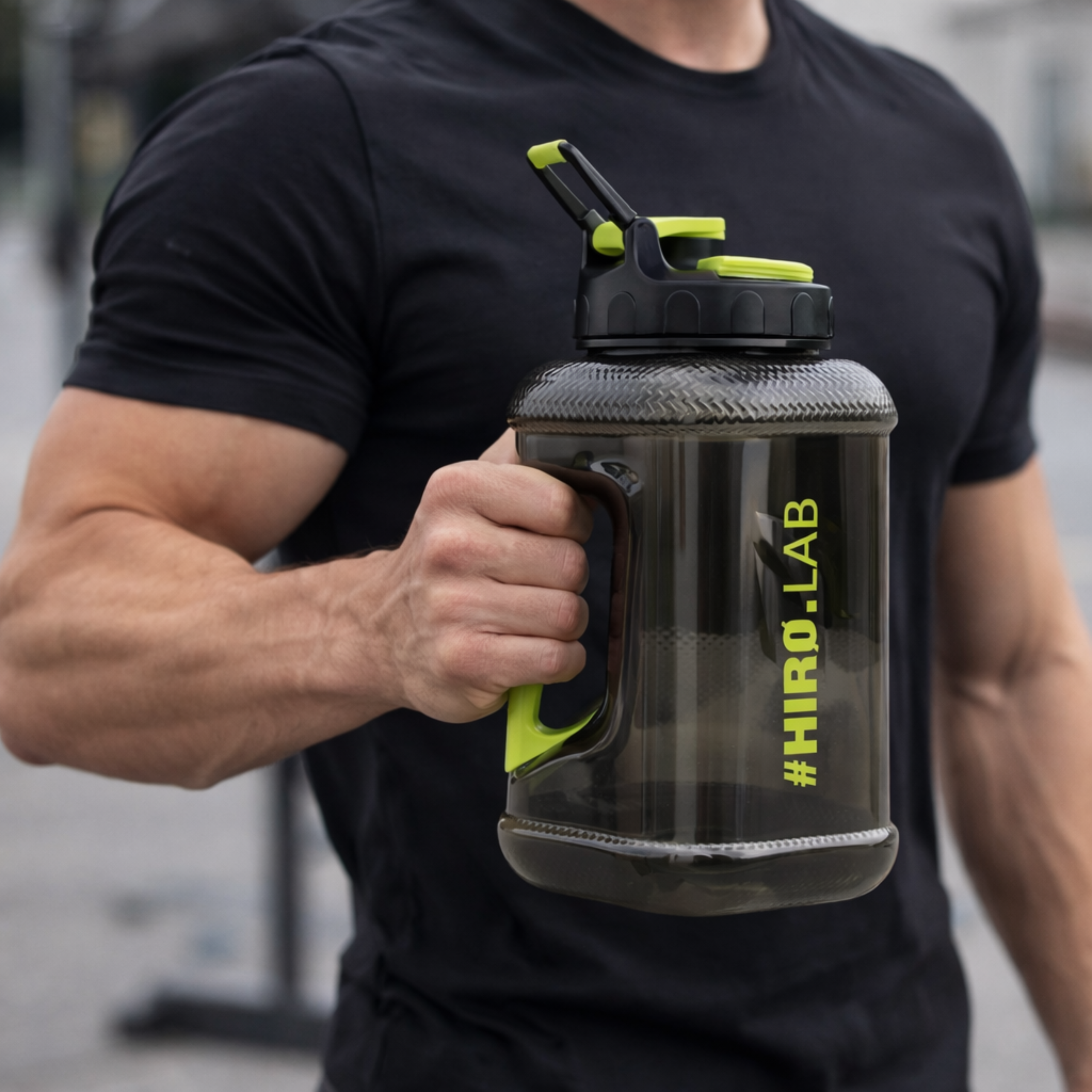 HIRO.LAB Water Jug Crater Cap 1,89L - Wasserkanister für Sportler