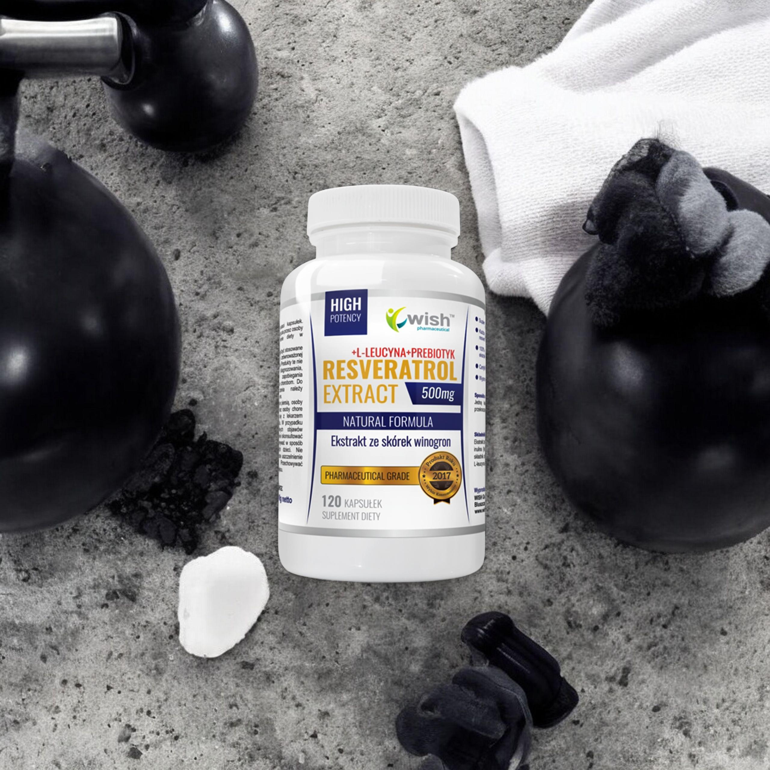 WISH Pharmaceutical Resveratrol Extract 500mg - 120caps