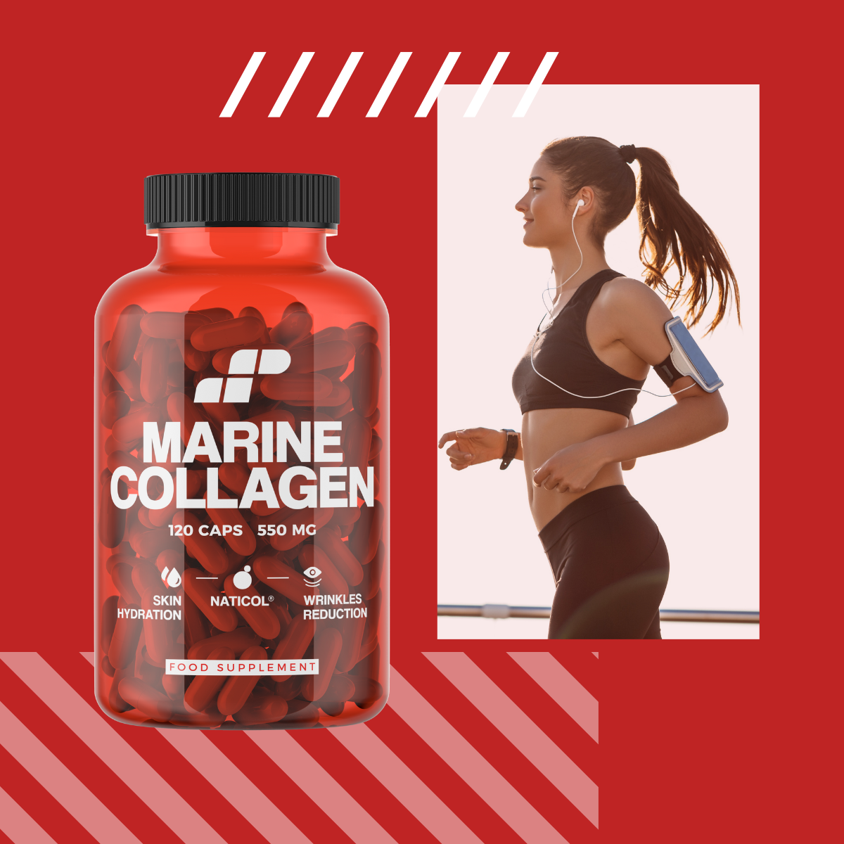 MP NUTRITION Marine Collagen 550mg - 120caps - Fisch Kollagen Naticol